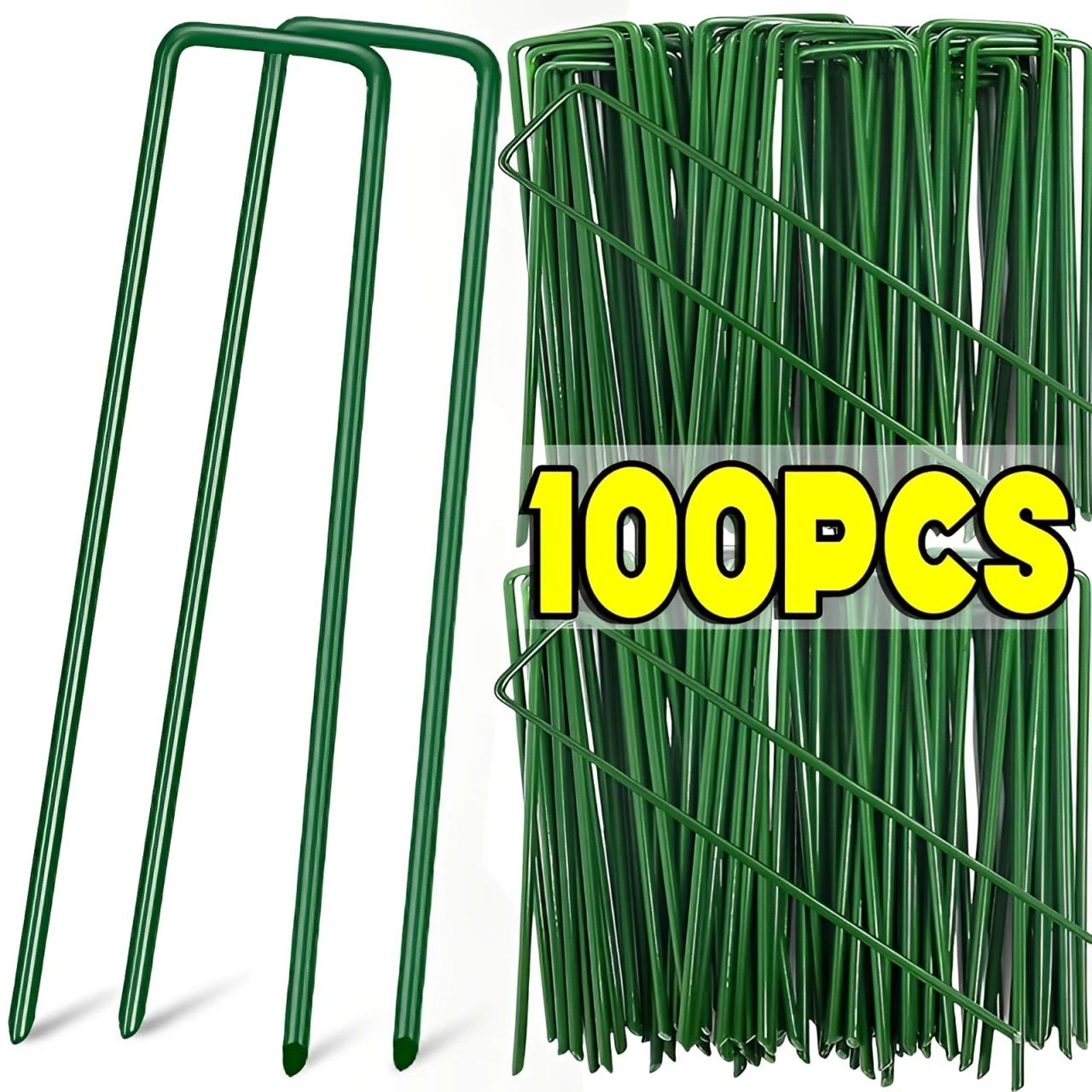 heavy duty landscape staples galvanized garden stakes for weed barrier and lawn anchoring