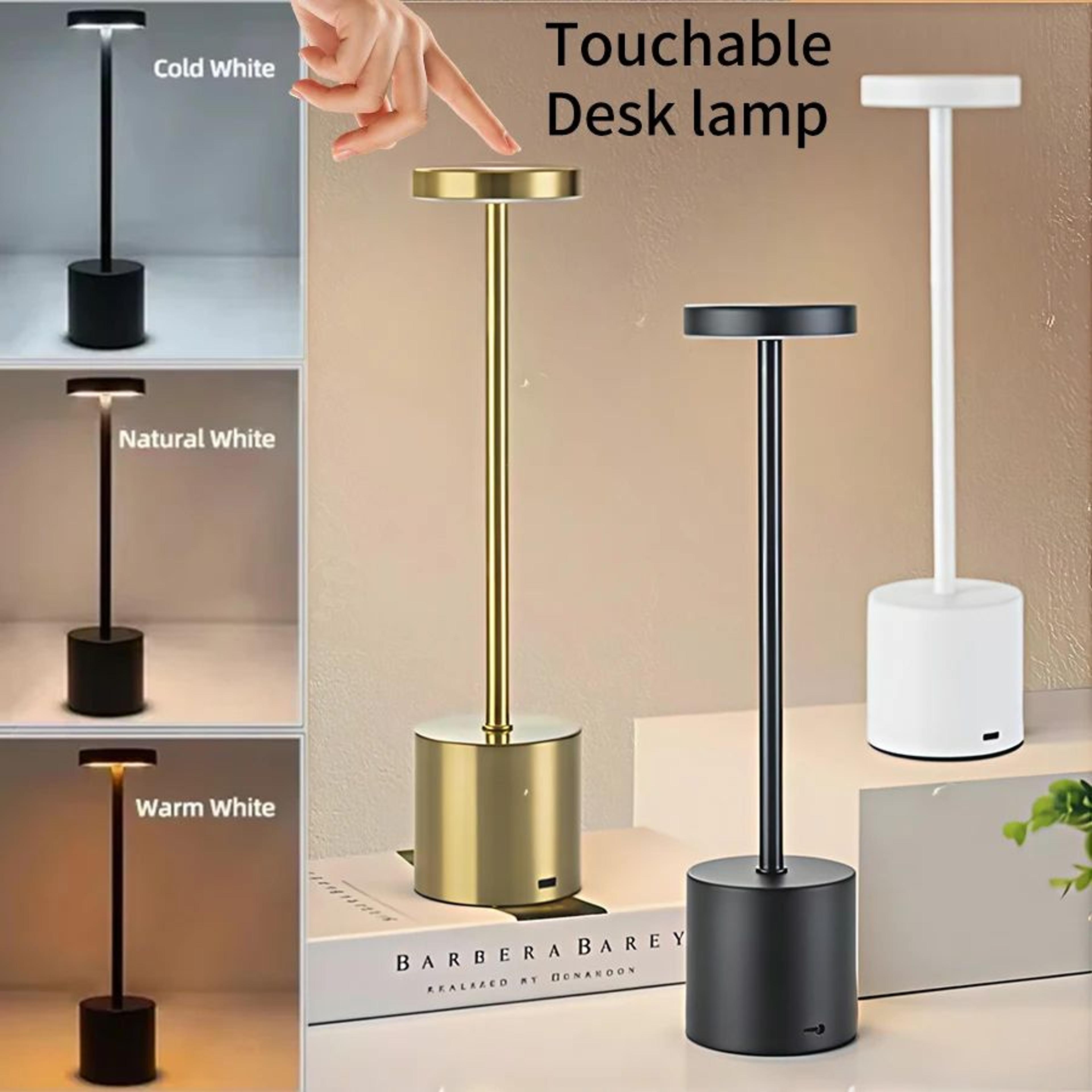 lumitouch rechargeable table lamp touch bedside led night light cordless ambient lamp