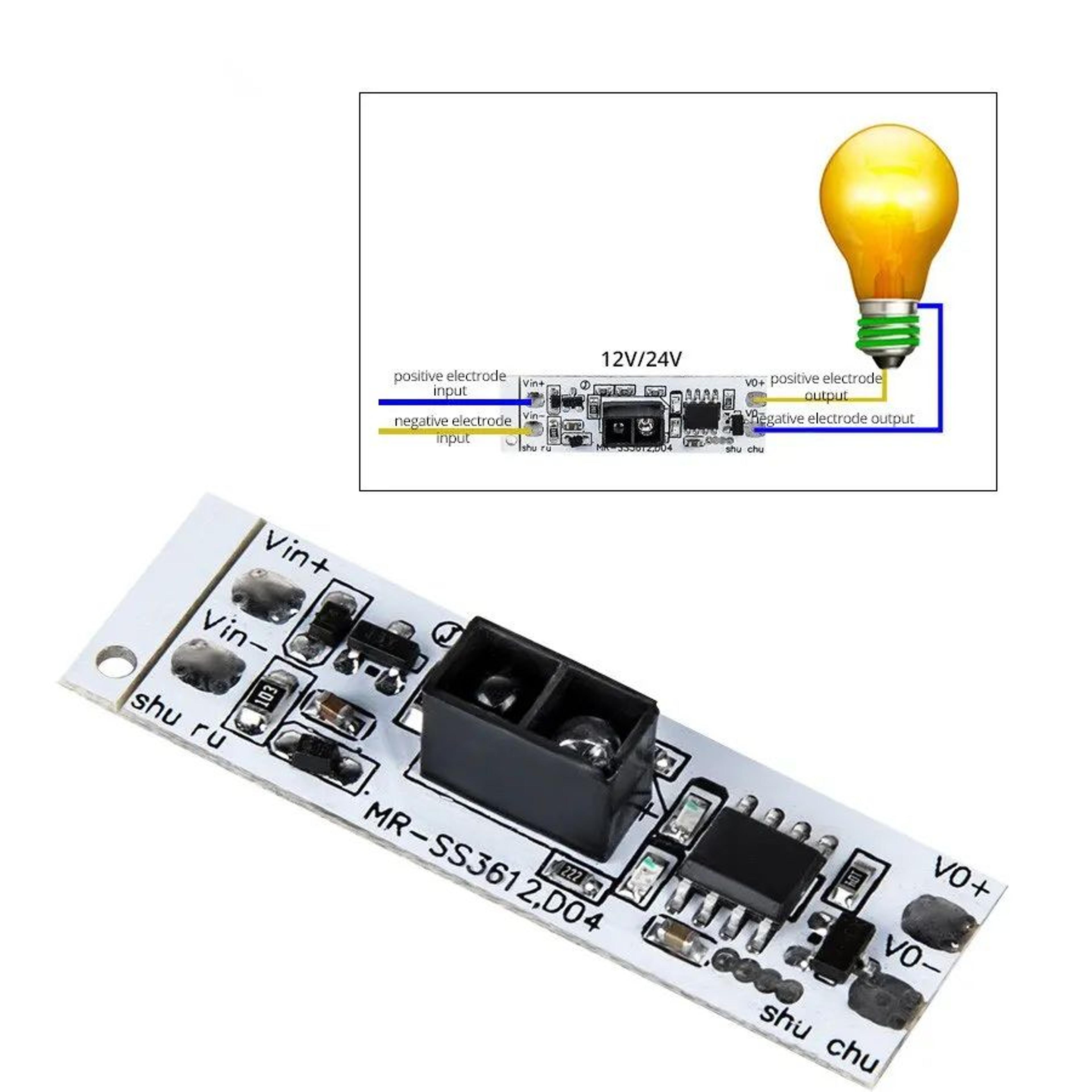 hand wave sensor switch for led lights 12v 24v motion sensor light switch module
