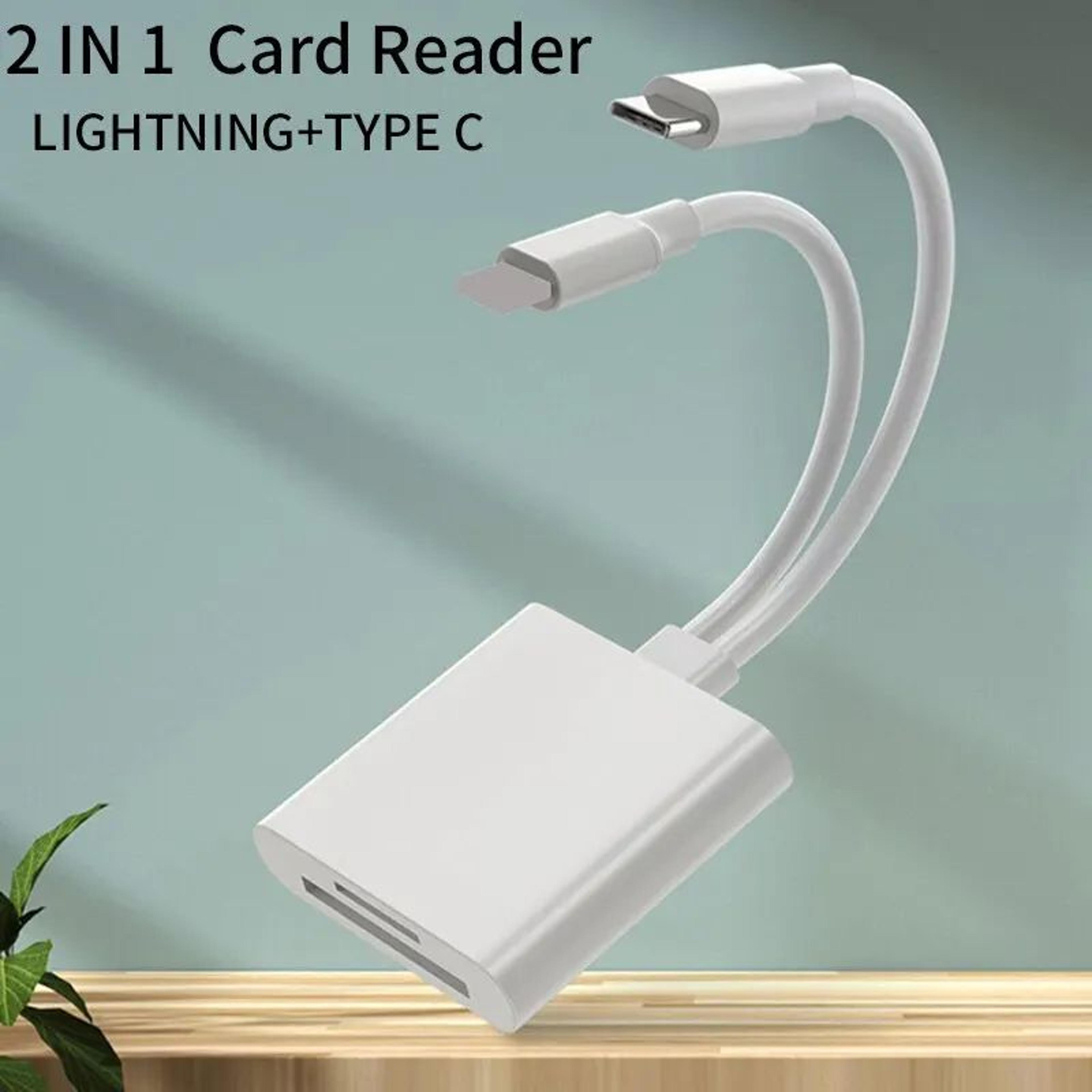 swiftsync otg card reader for usb c sd card reader and lightning tf memory card adapter