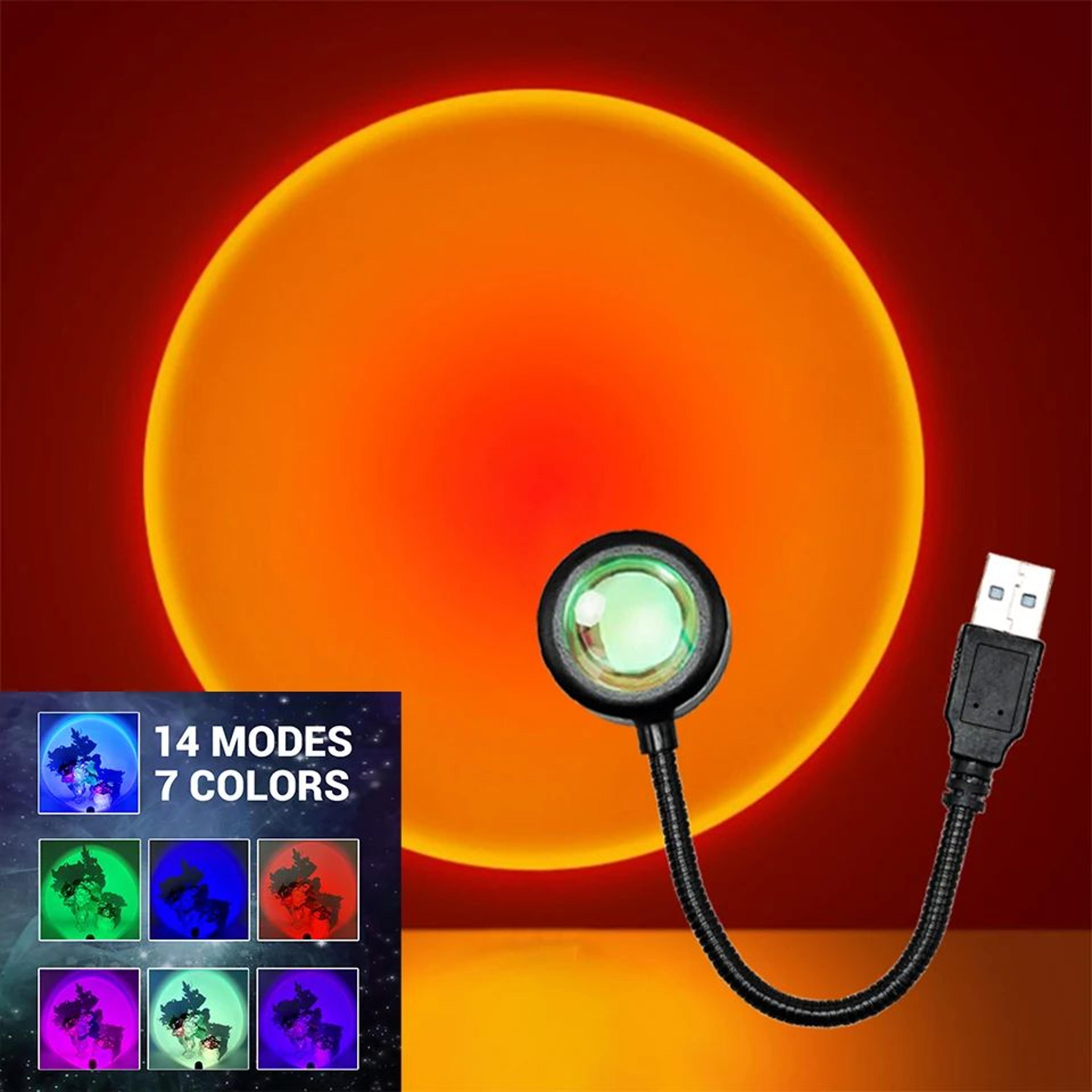 sunglow led sunset projector lamp usb mood light for bedroom photography and home decor