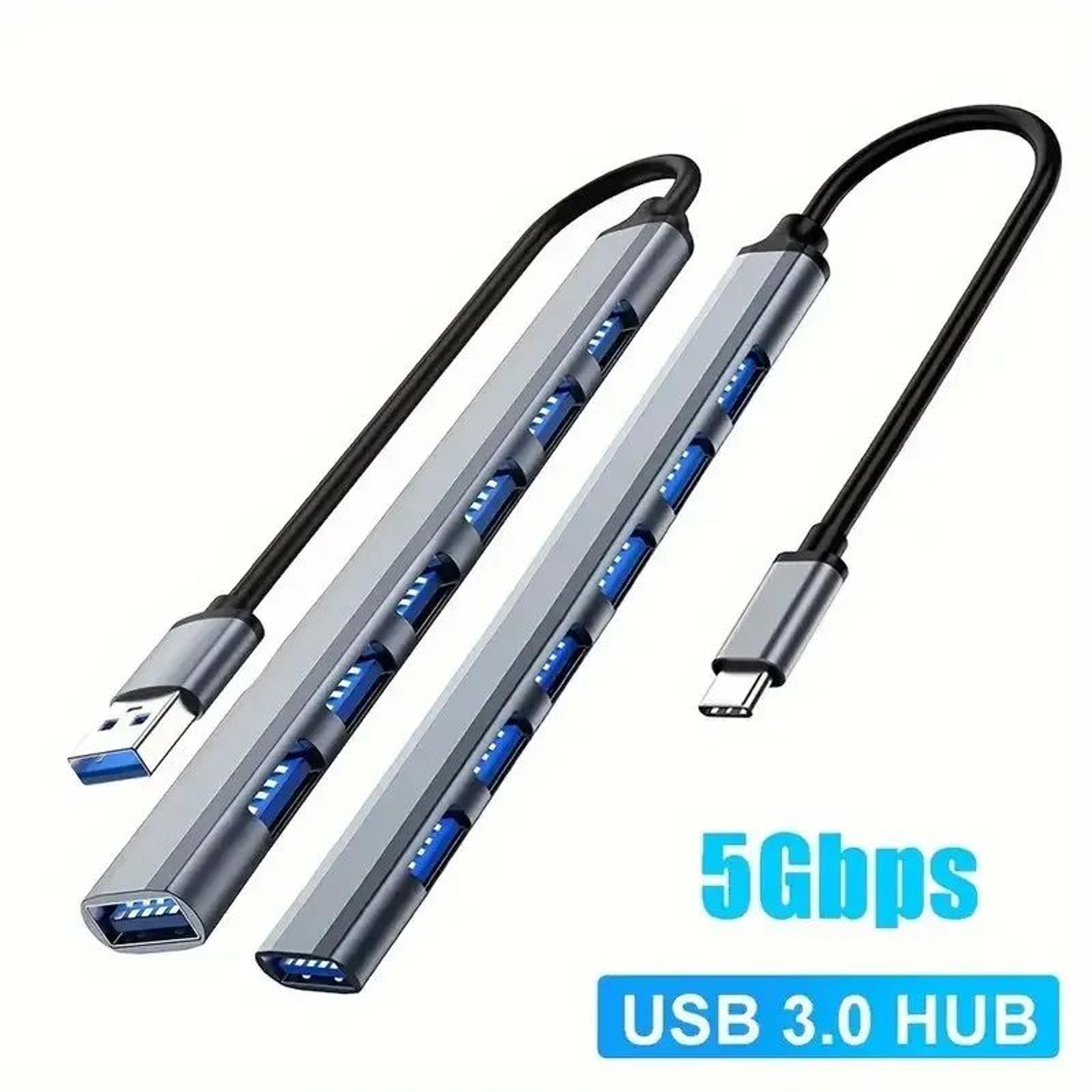 7 port usb c hub usb 3.0 multiport adapter otg splitter for laptop macbook pc