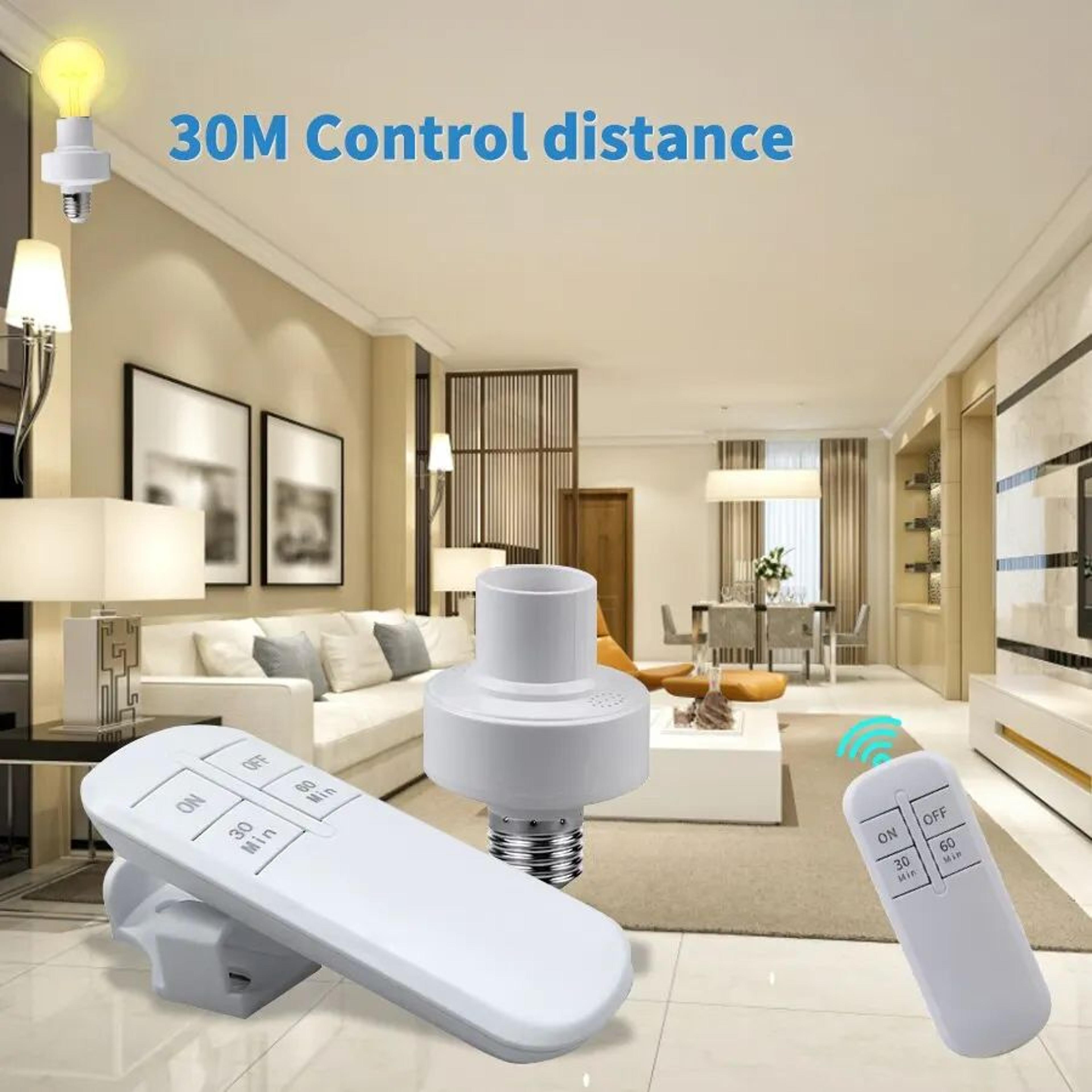 wireless e27 lamp holder with remote timer switch and remote light socket for smart lighting