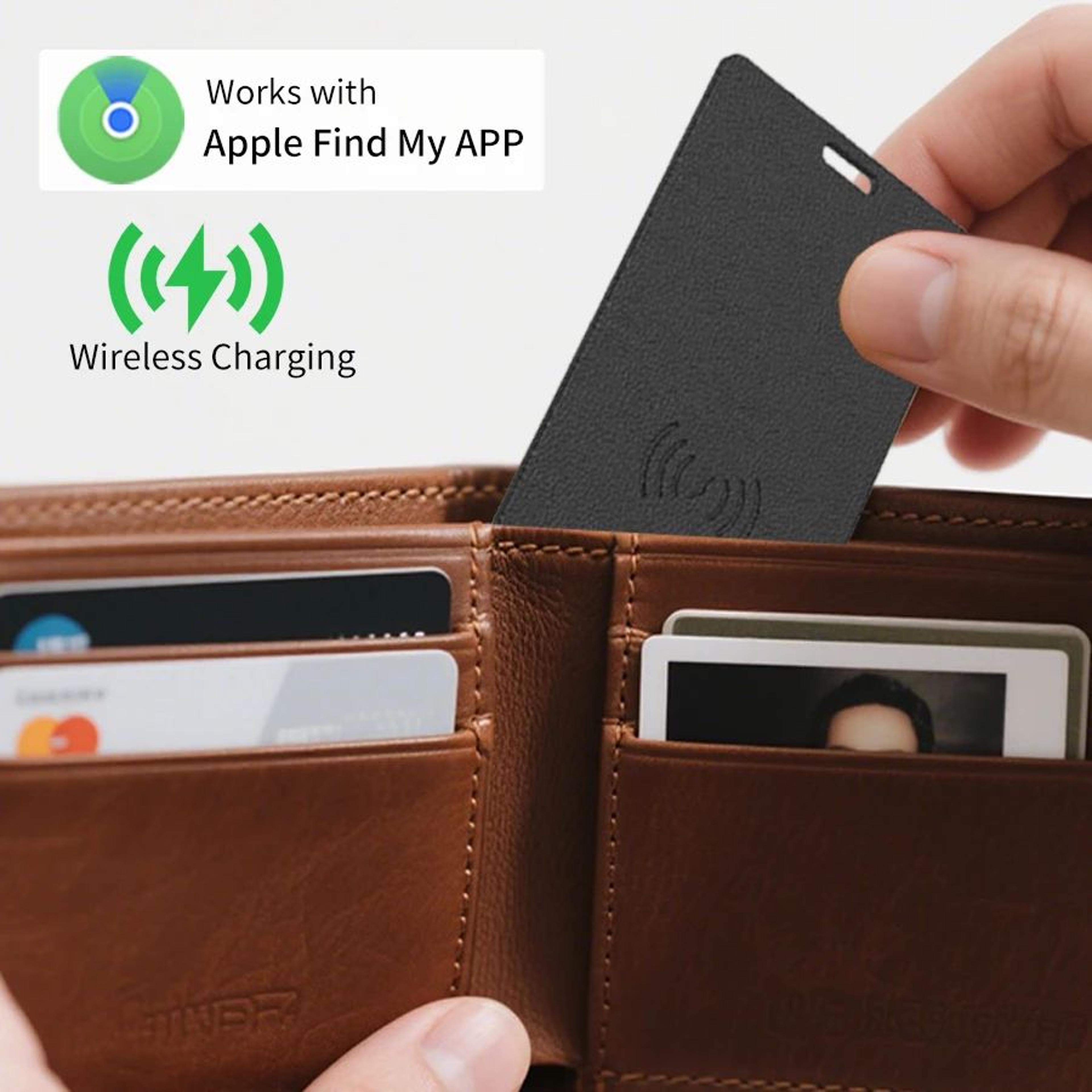 slim wallet tracker card bluetooth gps locator for find my ios