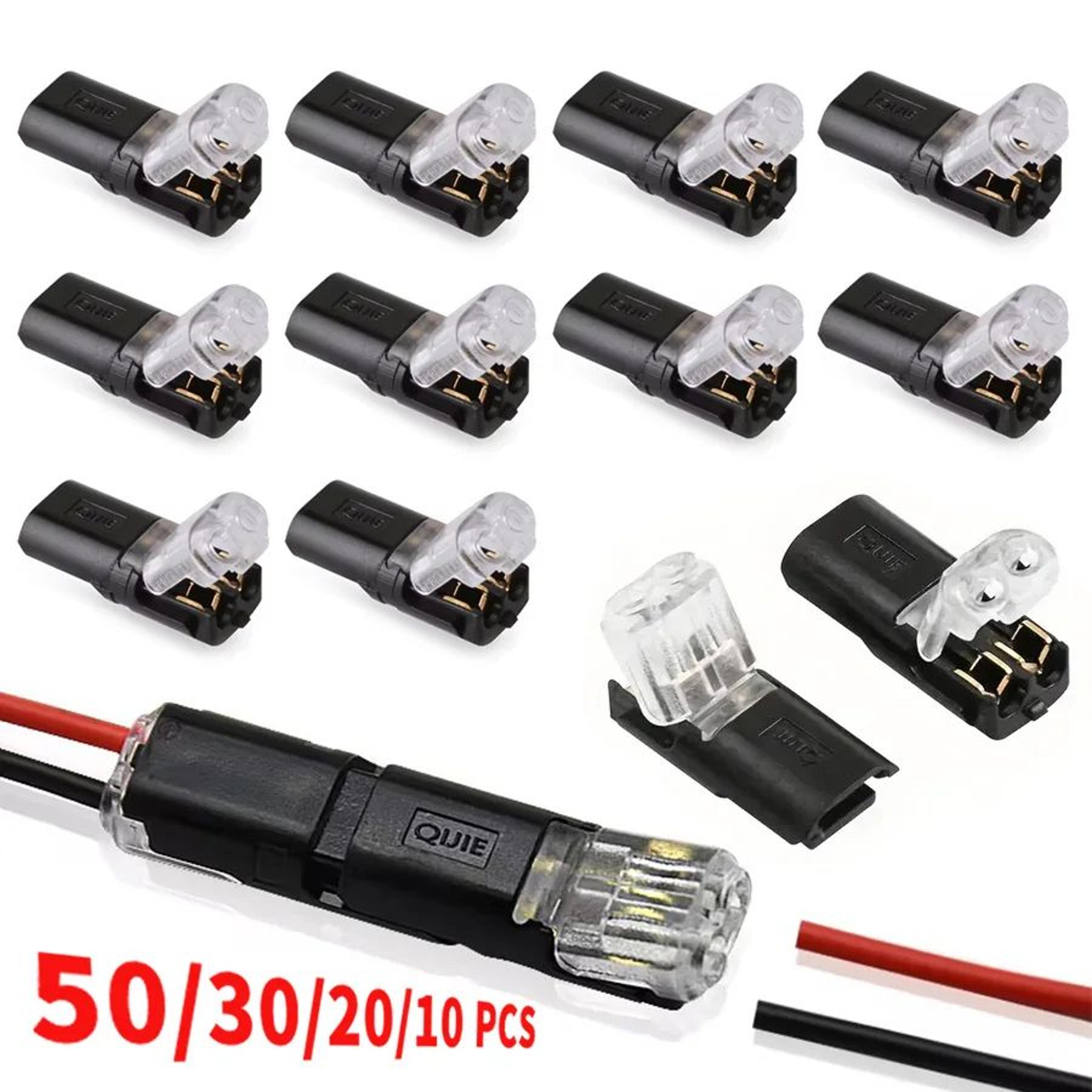 2 pin waterproof automotive wire connector kit for car and motorcycle electrical wiring