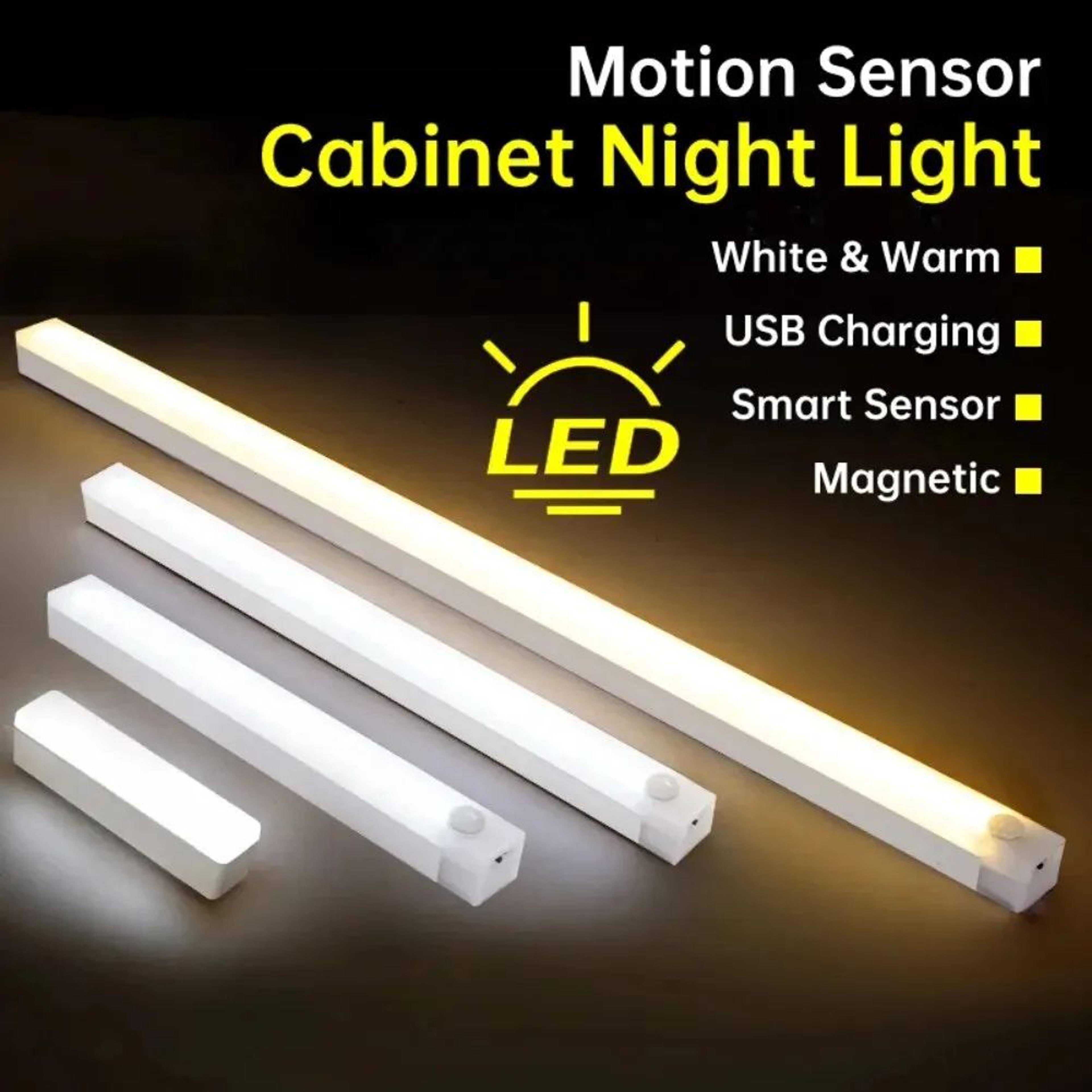 ammtoo motion sensor cabinet light rechargeable led closet light with magnetic mount and 3 color dimming