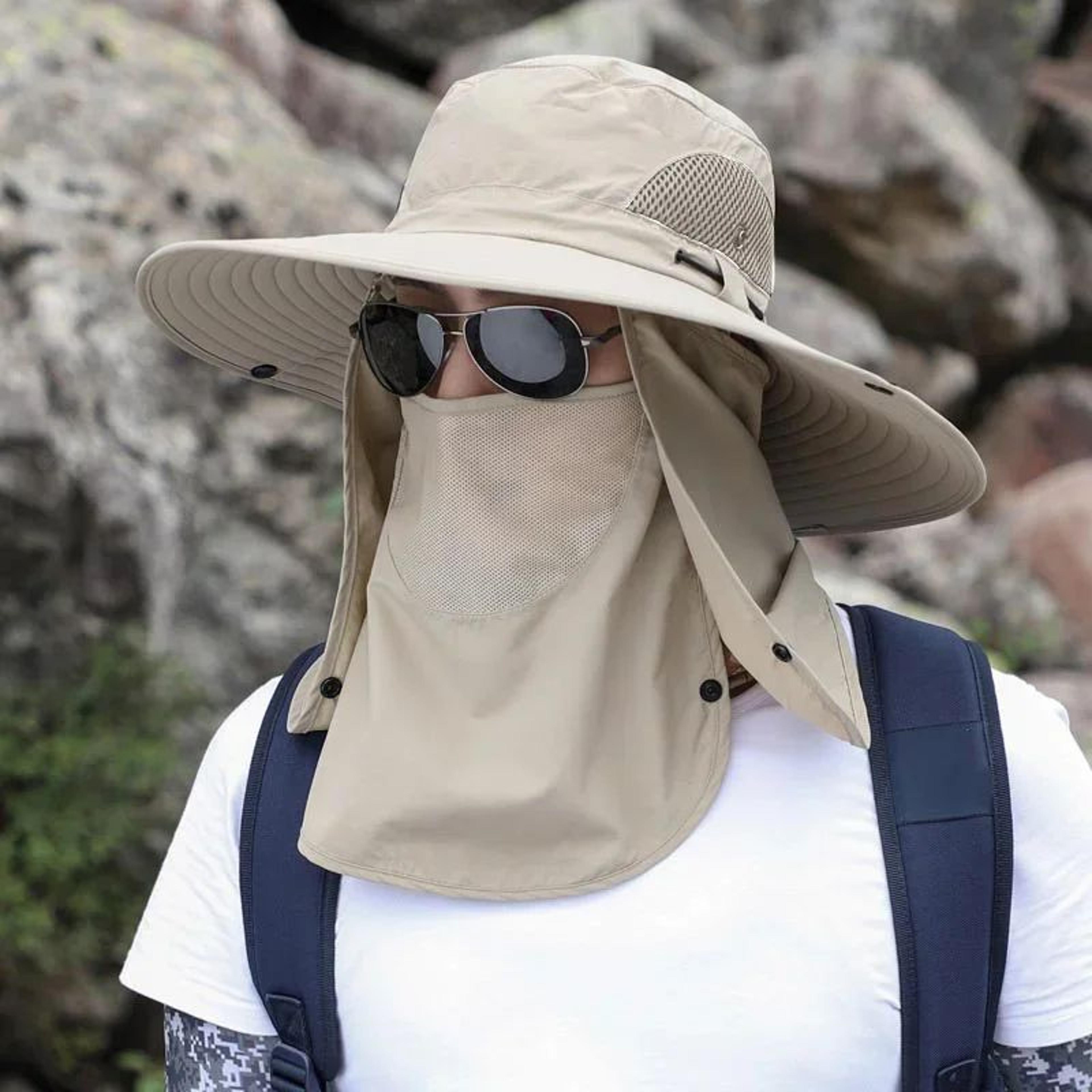 adjustable fishing sun hat with uv protection breathable foldable outdoor hiking cap