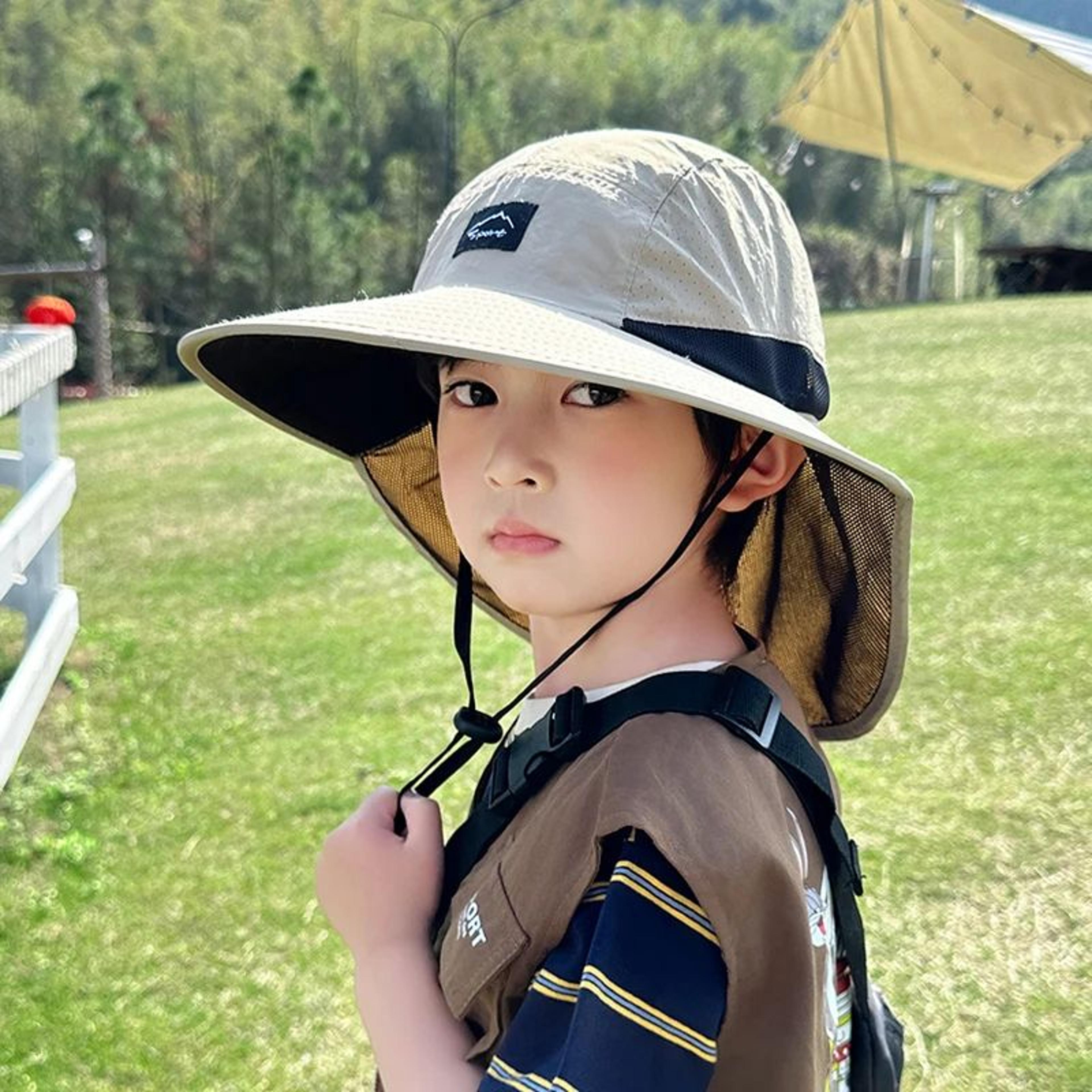 sunguard wide brim fishing hat with neck flap breathable sun protection hat for men and women
