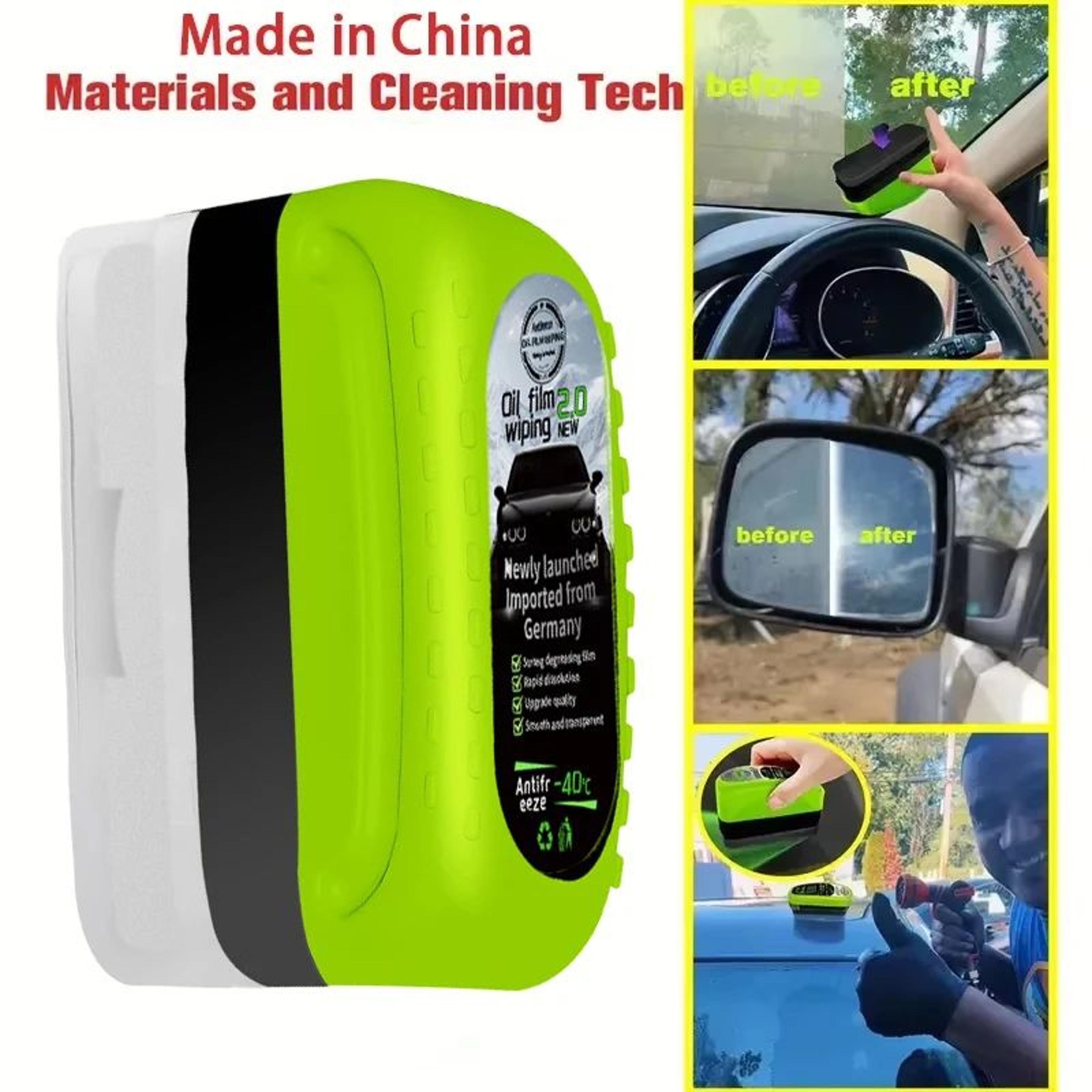 car glass oil film remover cleaning brush for windshield and rearview mirror