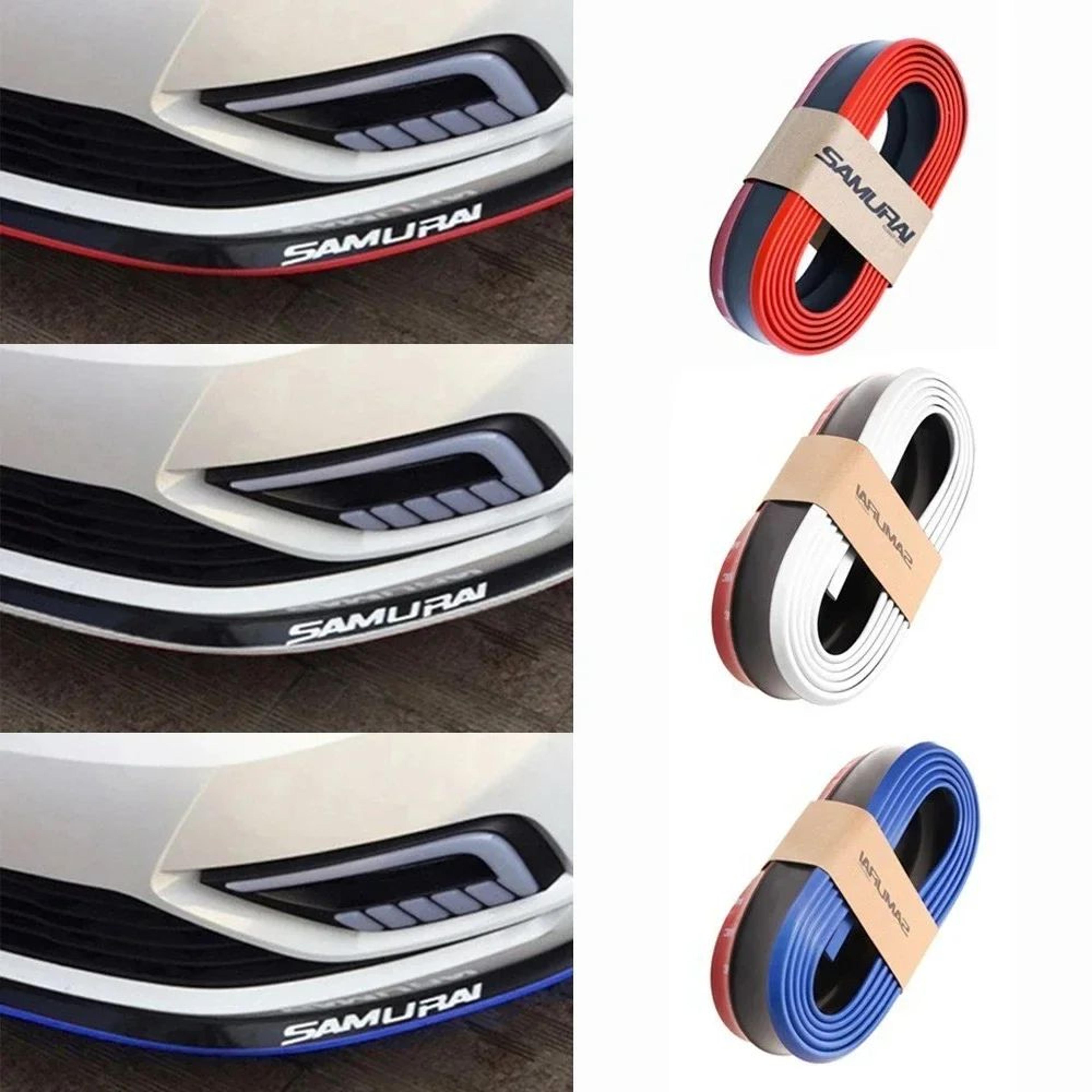 universal car bumper lip 8.2 foot rubber bumper protector trim strip for front bumper and side skirts