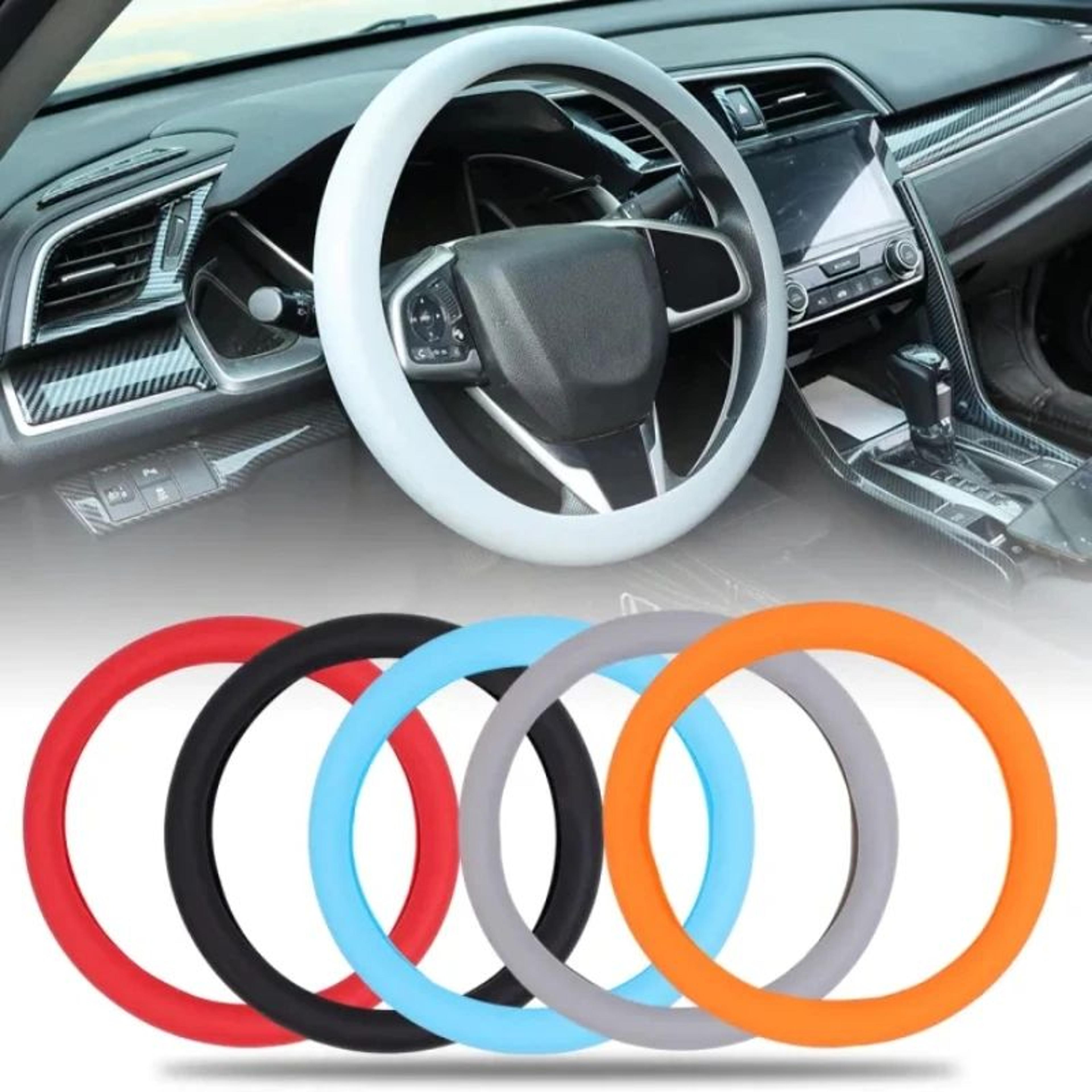 premium silicone steering wheel cover anti slip universal stretch grip for comfortable driving