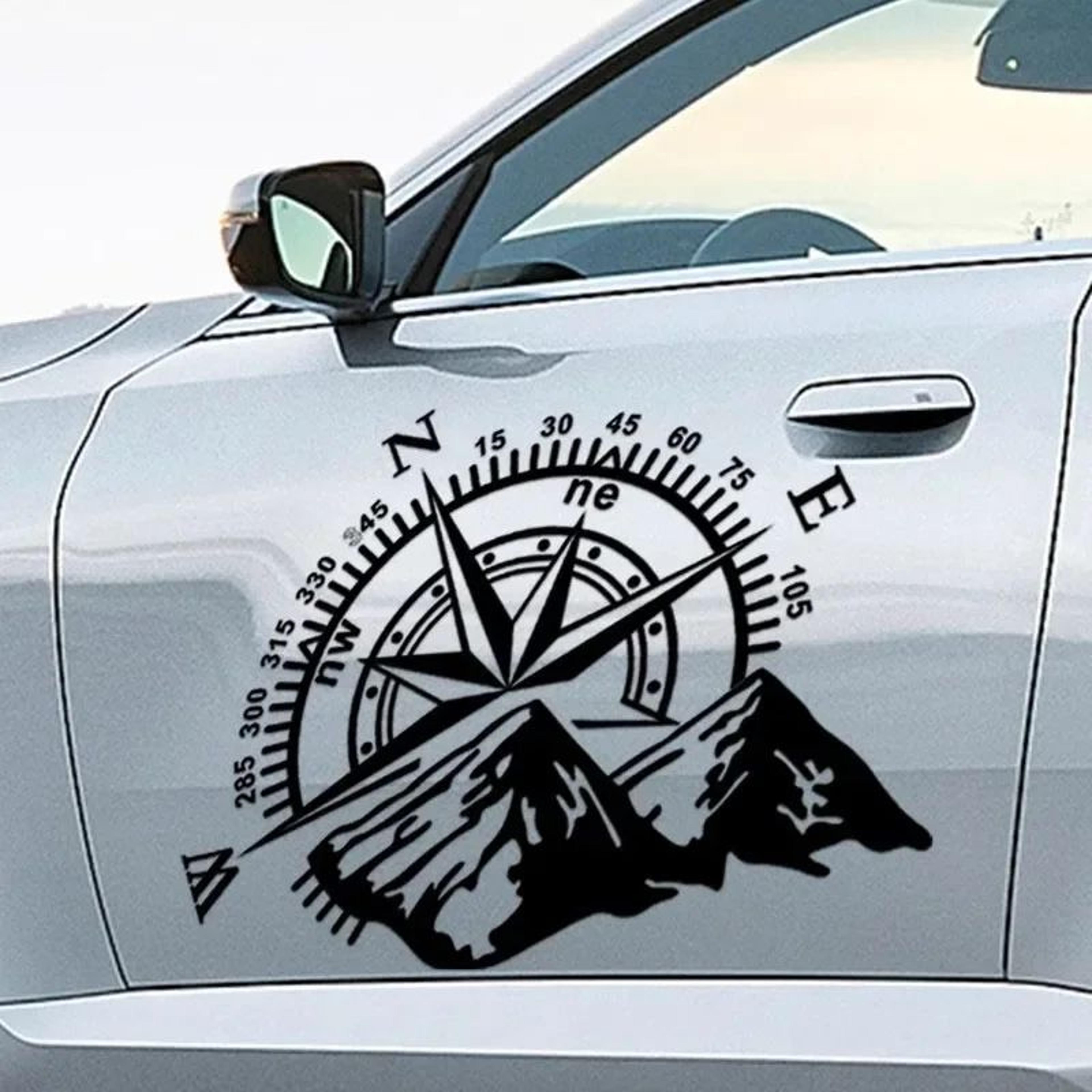 mountain compass car hood decal vinyl sticker for suv truck jeep
