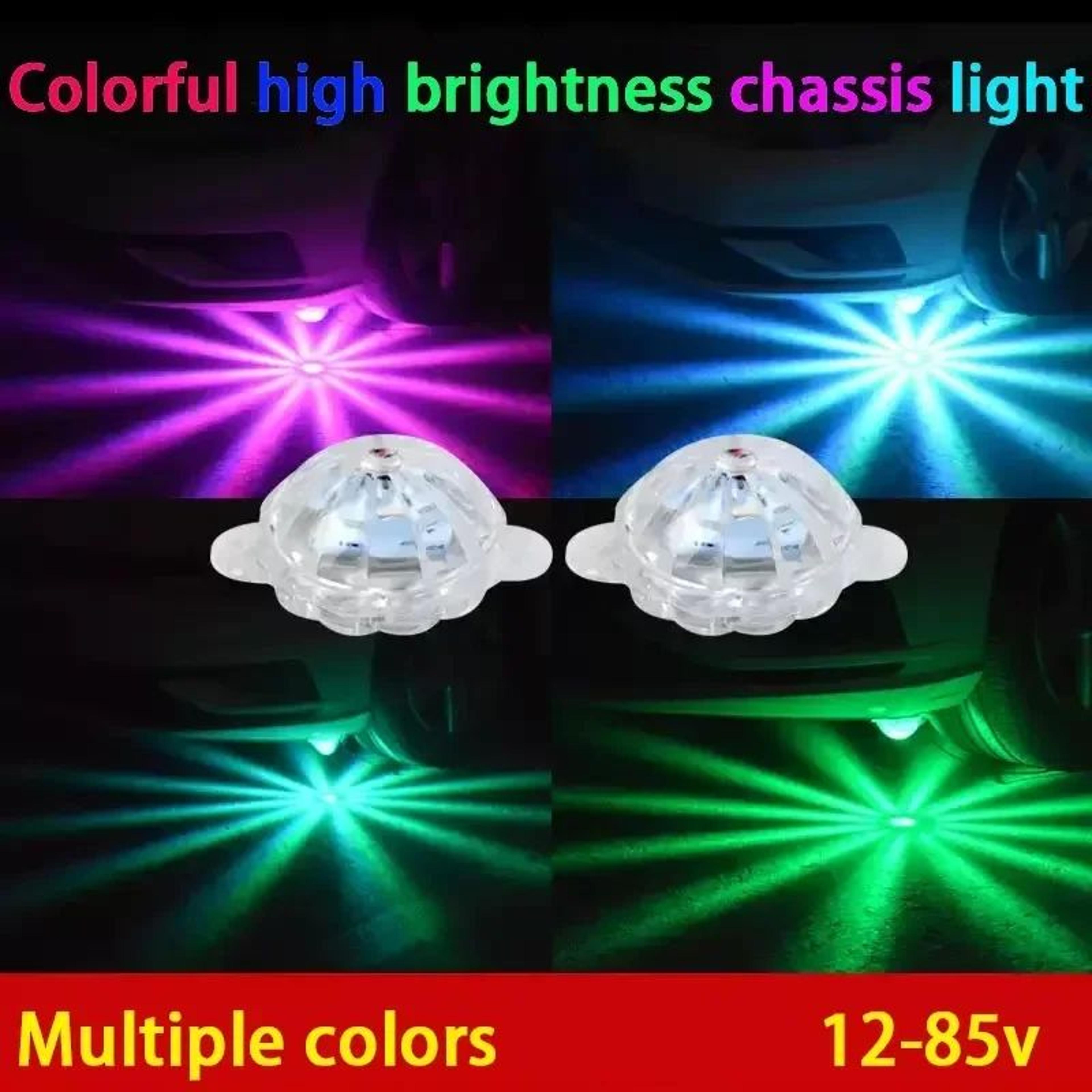 rainbow flow led underglow chassis light for cars motorcycles and e-bikes 12v to 85v