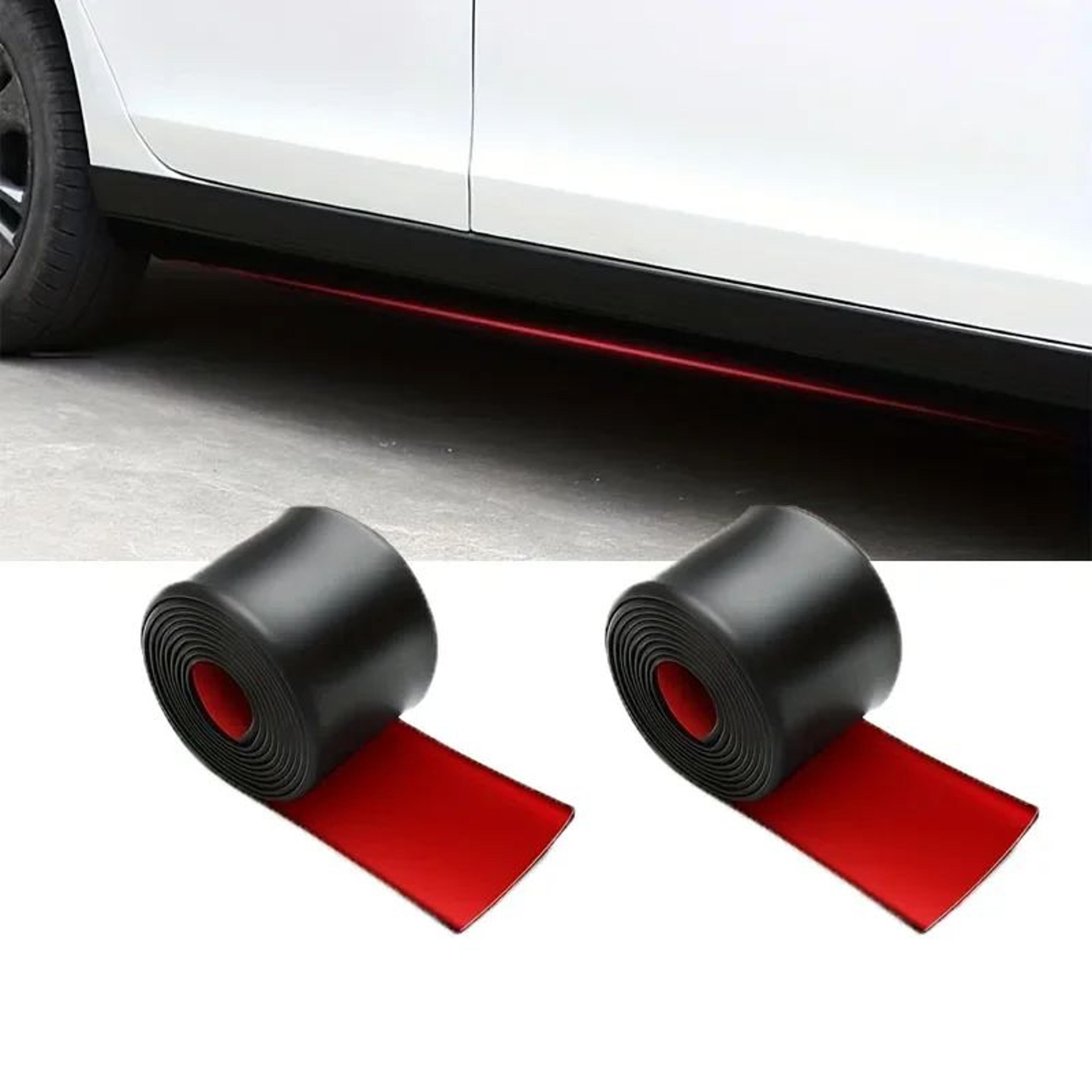universal car side skirt protector rubber bumper edge guard anti scratch trim strip
