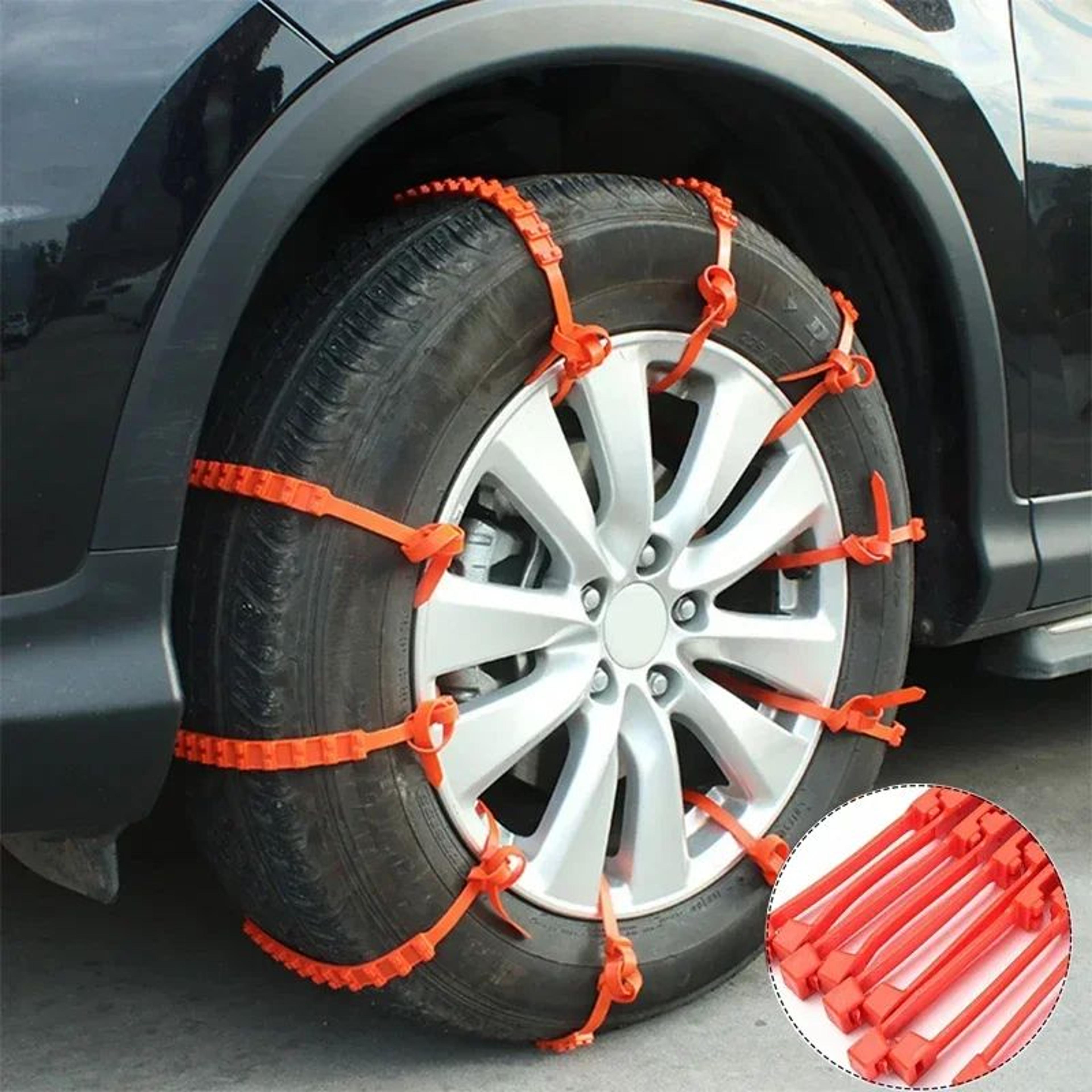 universal snow tire chains heavy duty anti skid tire straps for cars suvs and off road vehicles