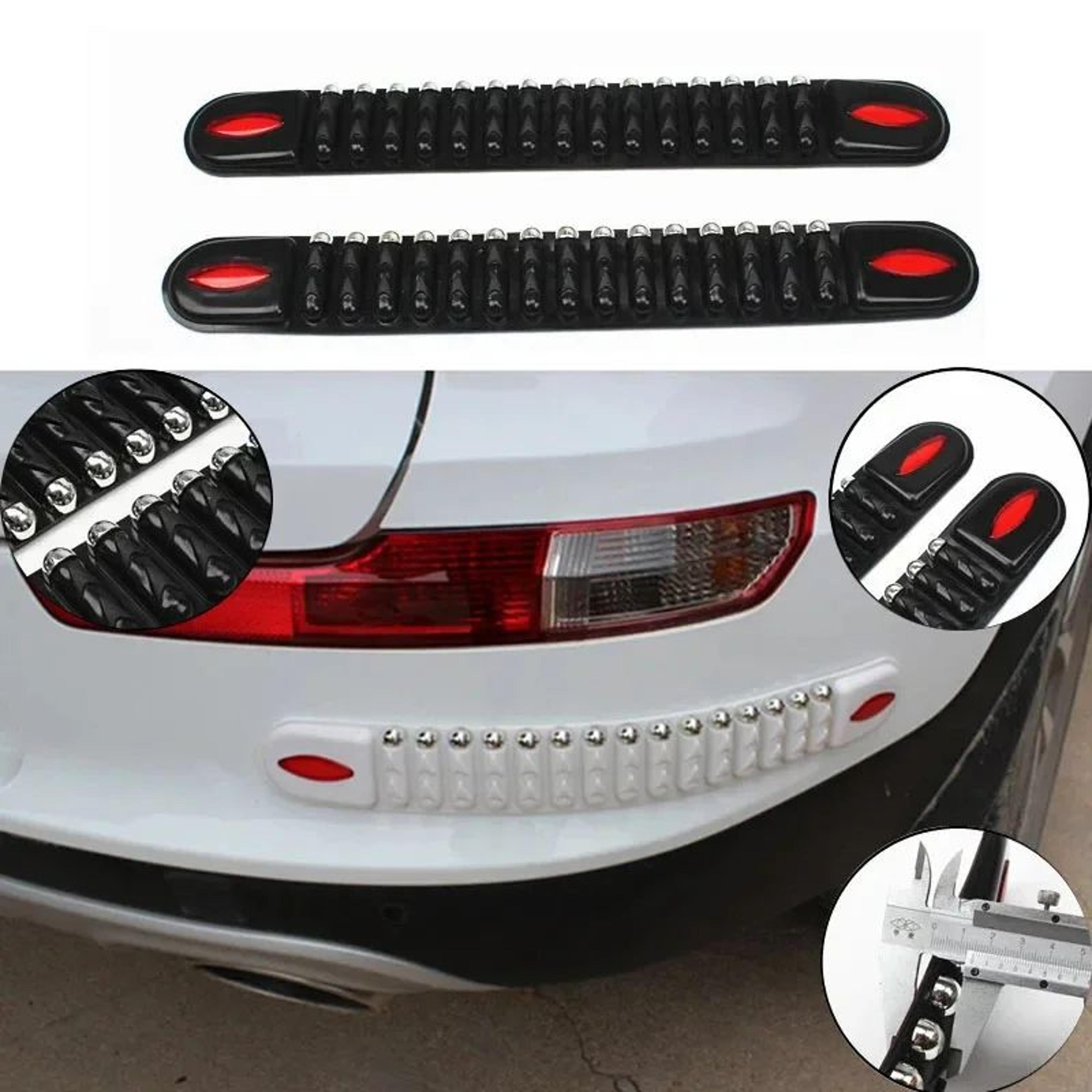 universal rubber car bumper protector strips 2 pair set anti collision bumper guards