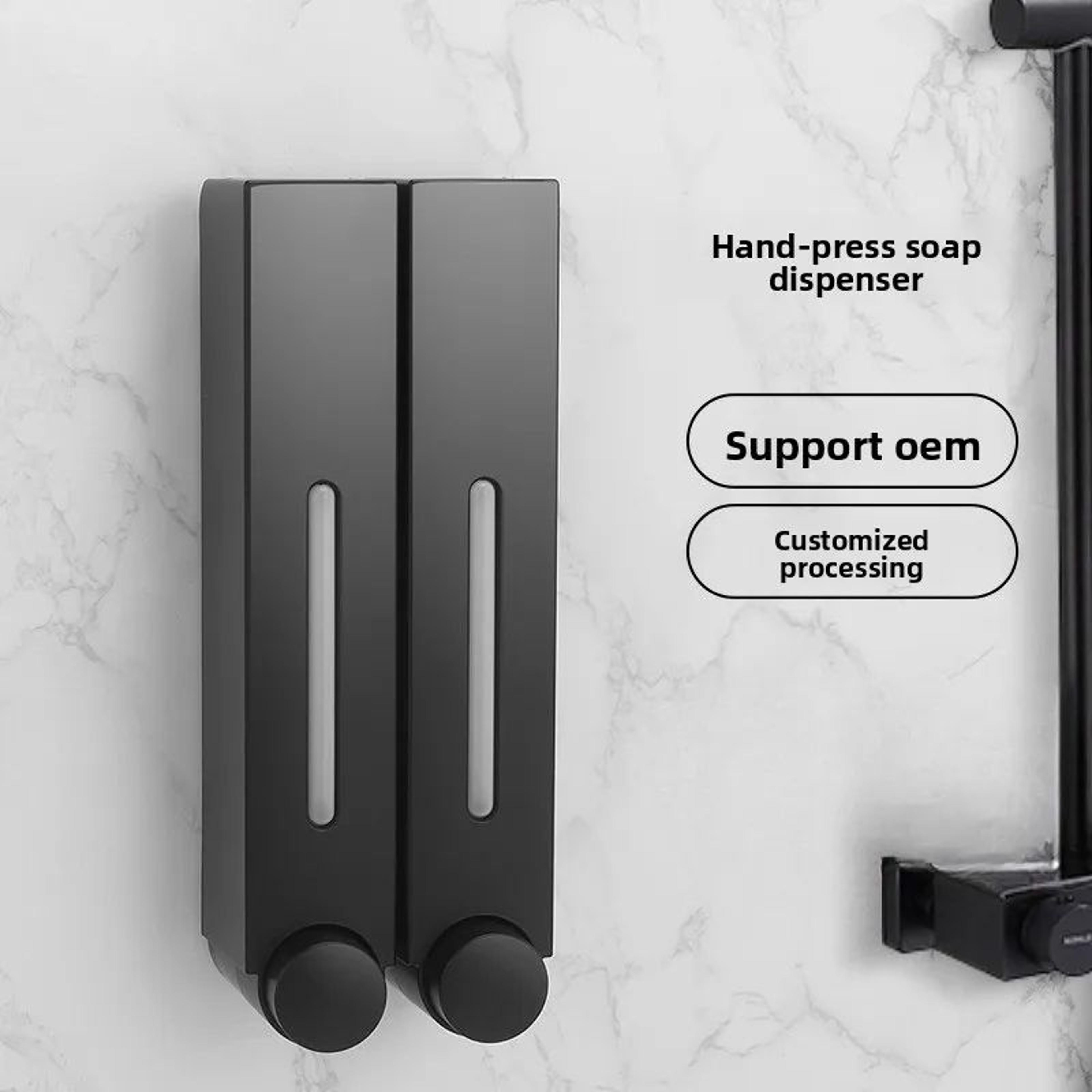 wall mounted liquid soap dispenser manual pump for bathroom kitchen shampoo and lotion