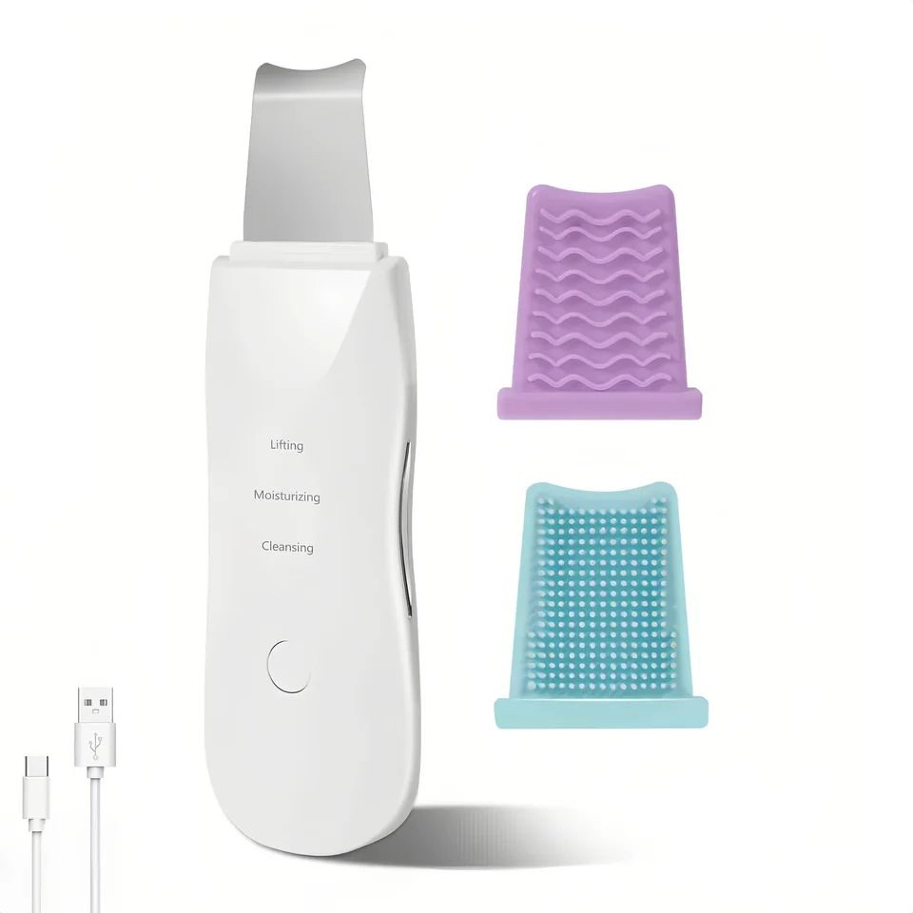 deep vibration skin scrubber blackhead remover face spatula facial cleanser