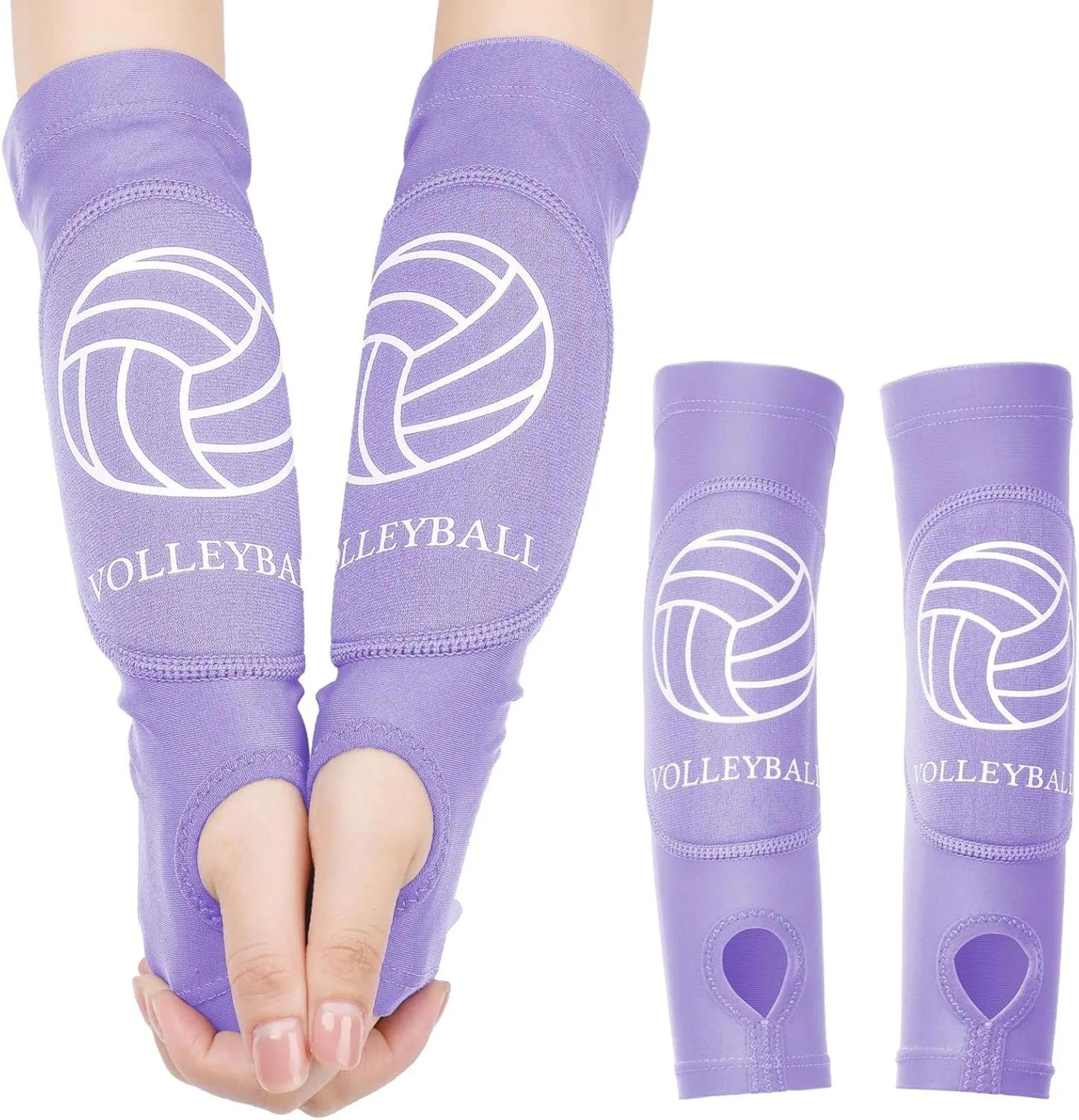 2 pack volleyball arm sleeves with padded forearm sleeves for youth volleyball training