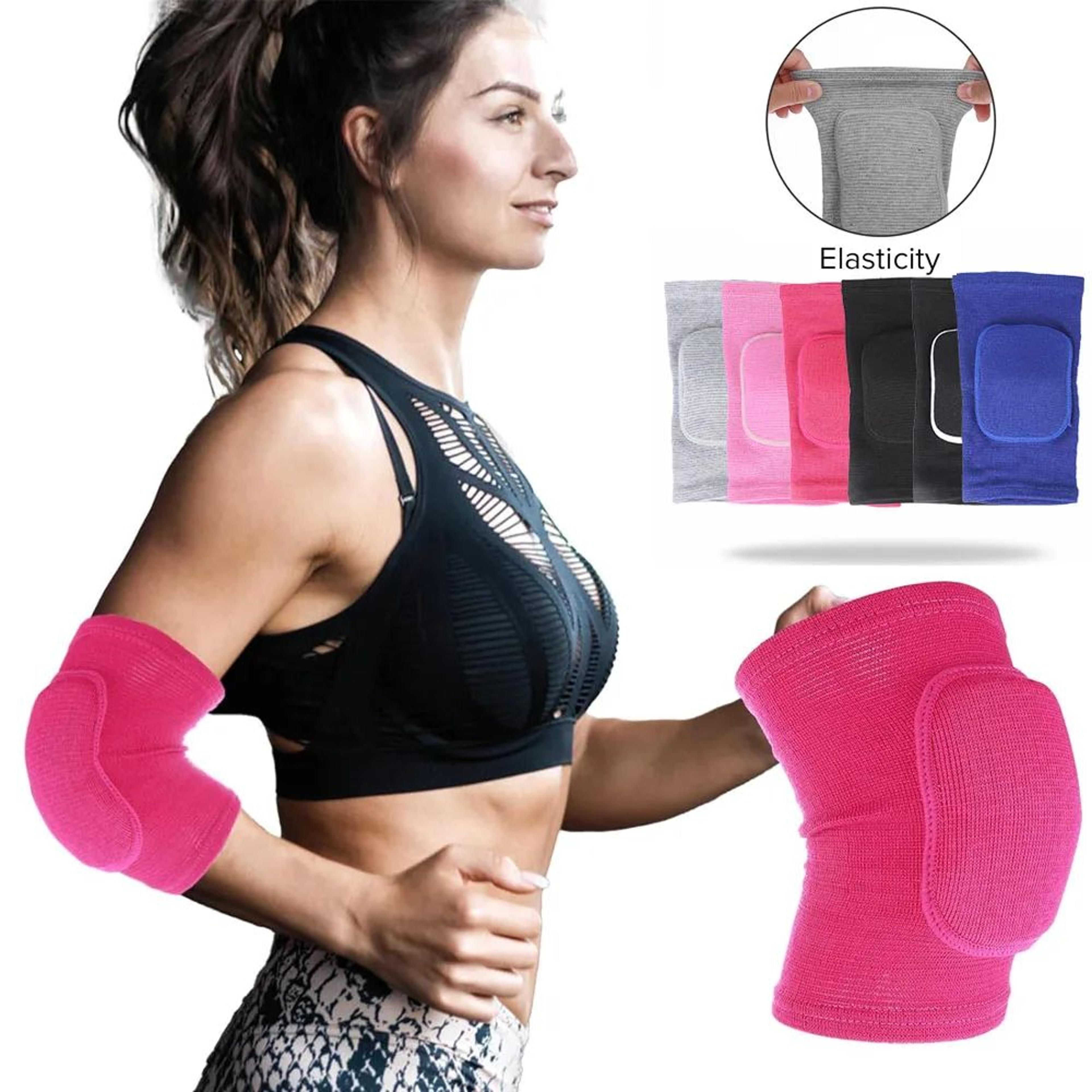 flexguard compression elbow sleeve with thick sponge pads 2 pack breathable elbow brace for sports support