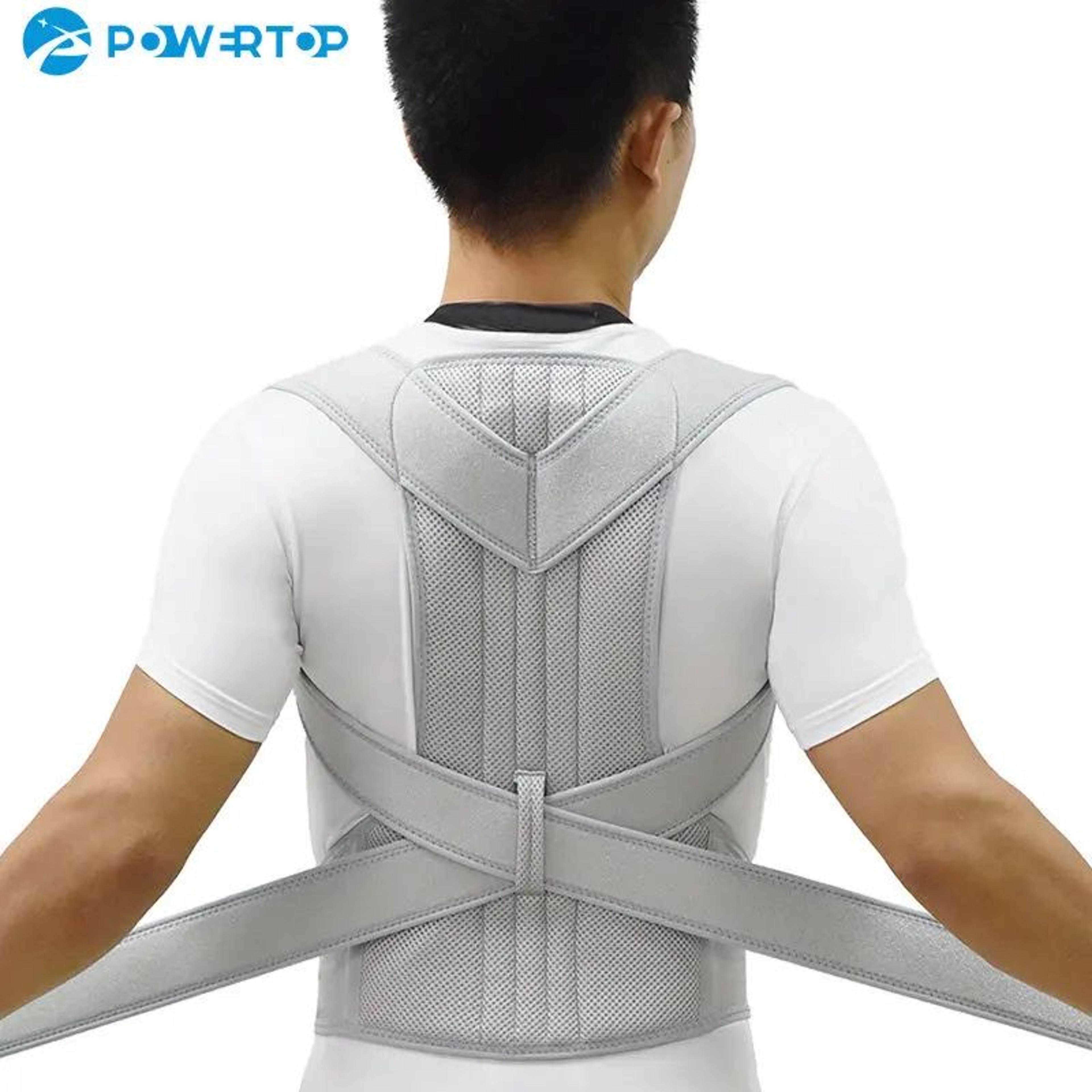 adjustable posture corrector back brace for men and women with clavicle support and upper back alignment