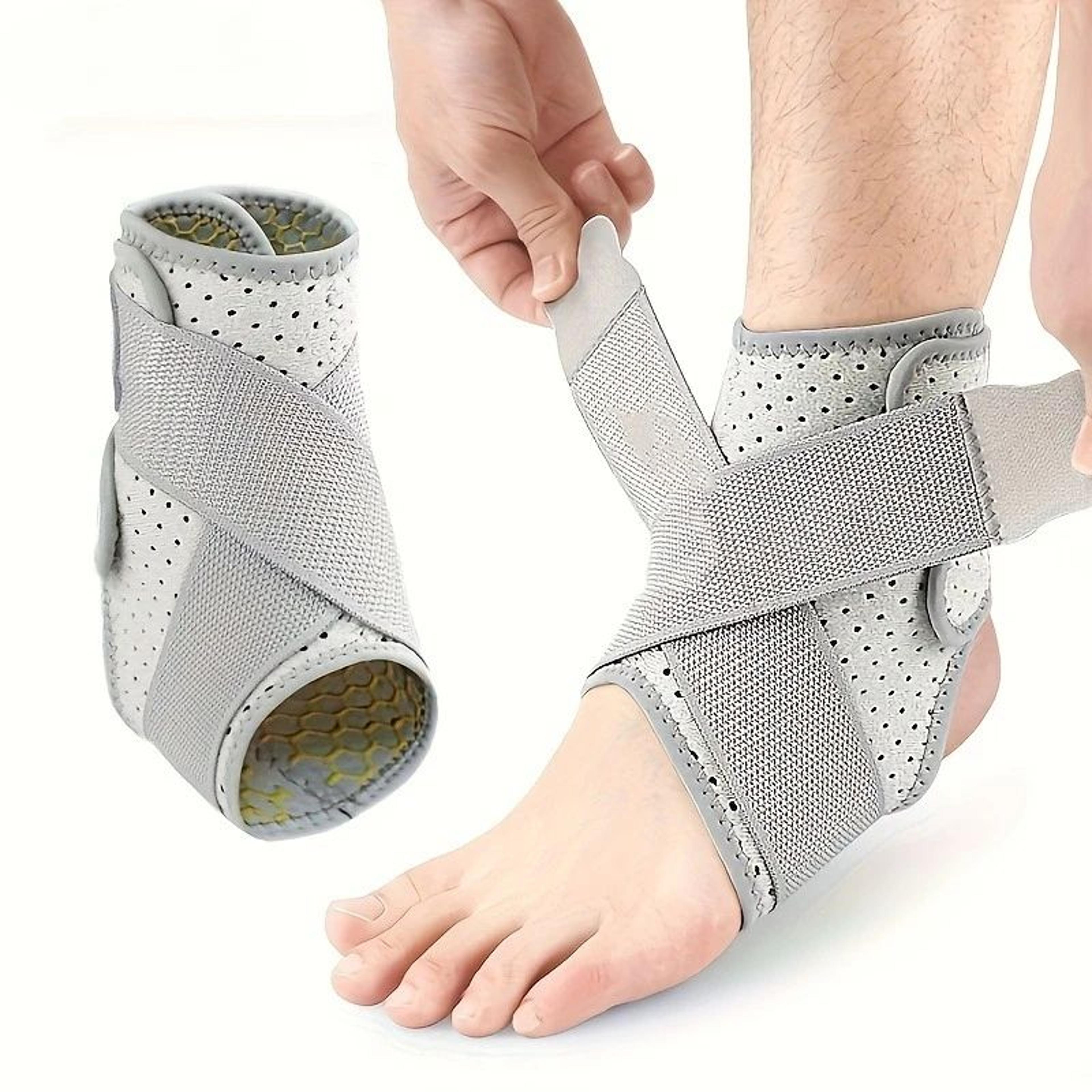 flexguard ankle brace with side stabilizers for sprained ankle support and recovery