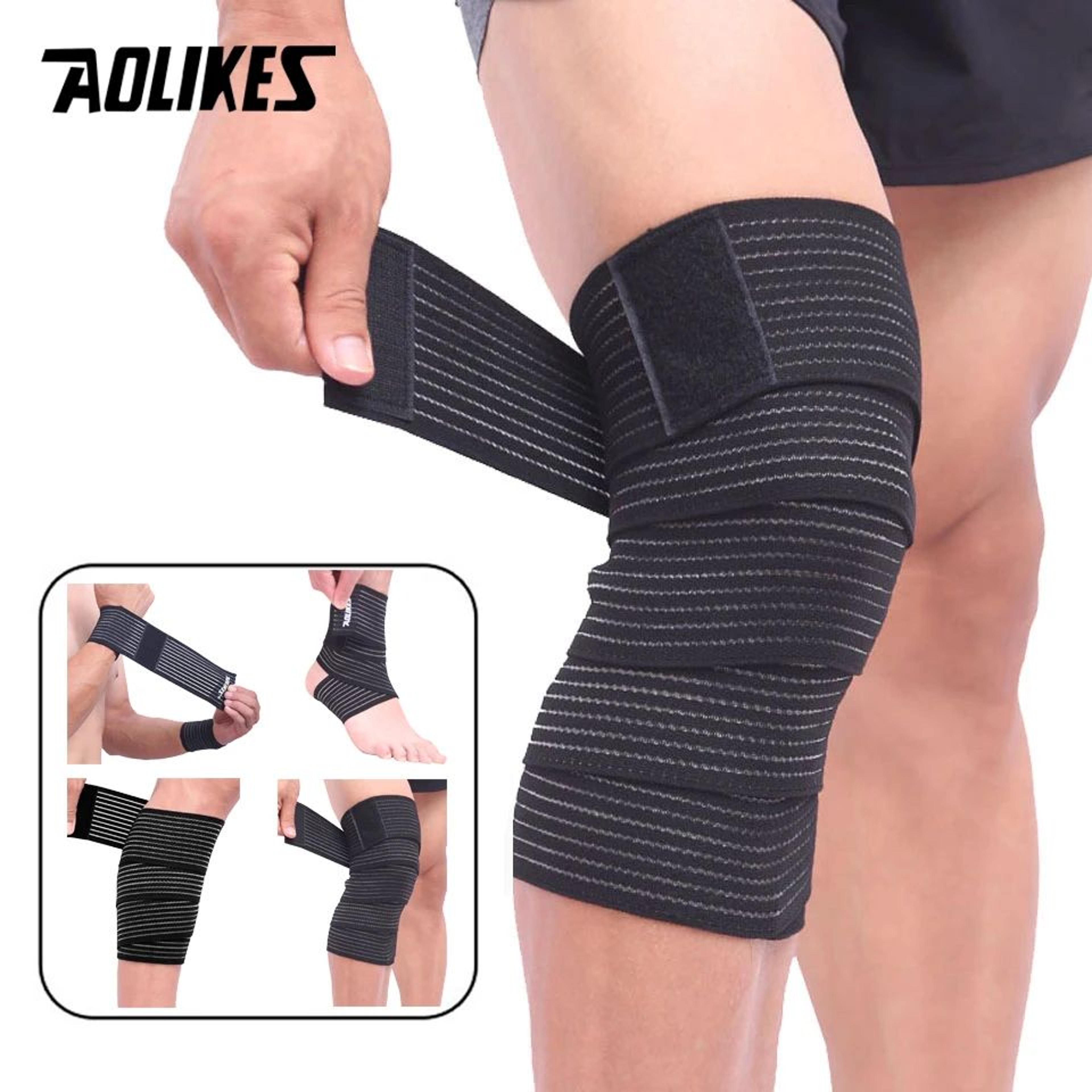 aolikes compression bandage knee support wrap for sports, fitness and joint protection