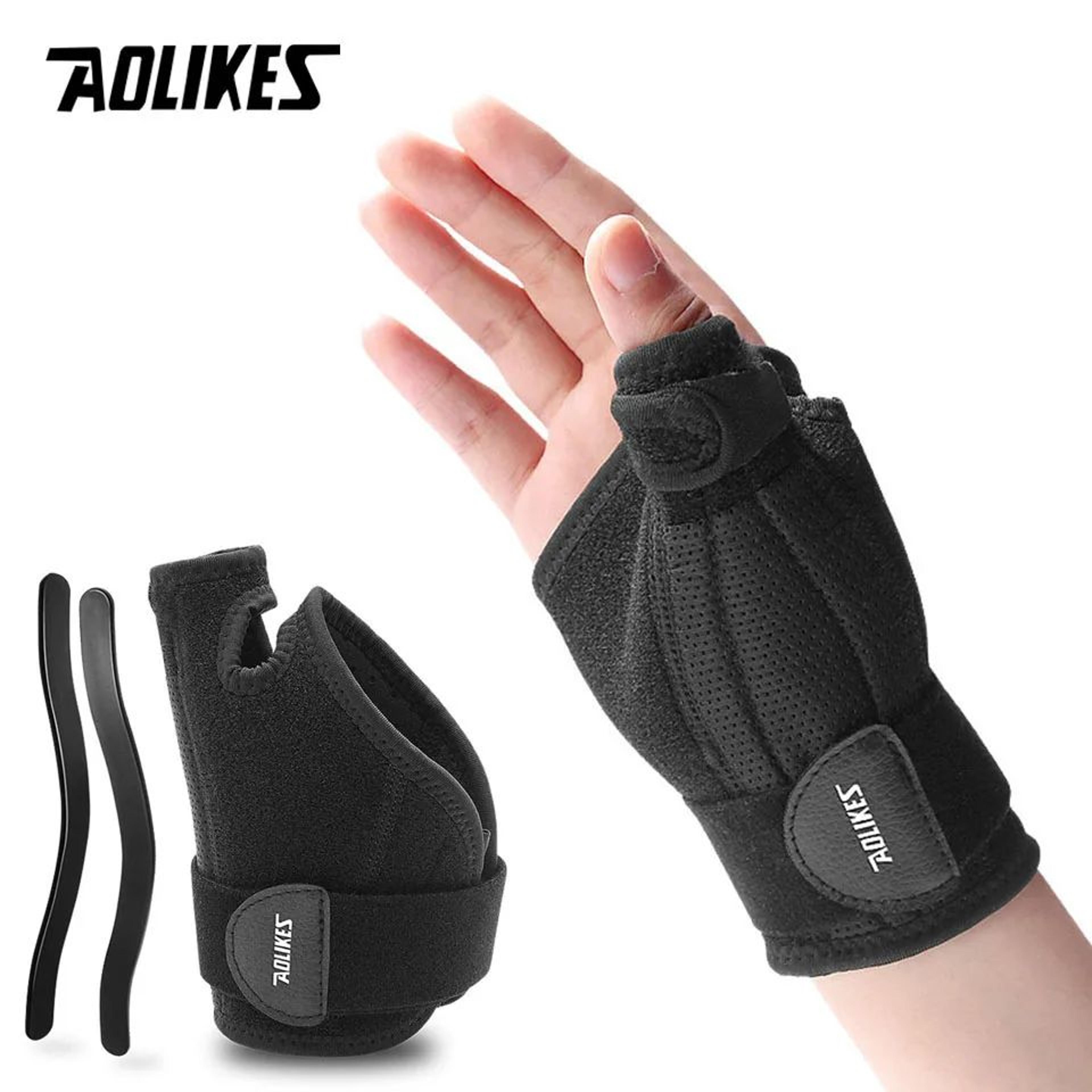 aolikes wrist brace support with forearm splint for weight lifting and everyday wrist protection