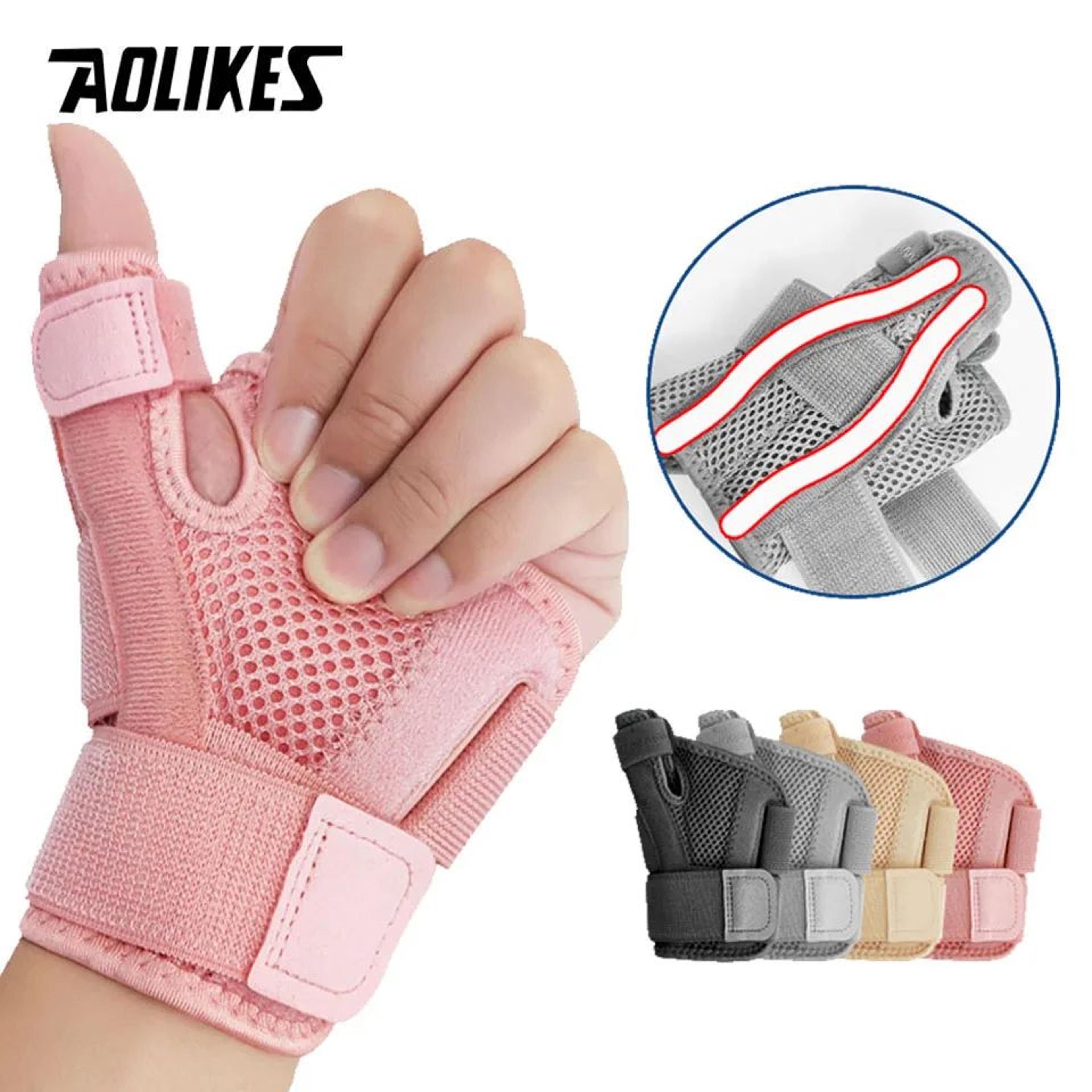 aolikes thumb brace with flexible splint and wrist support brace for tendonitis and arthritis