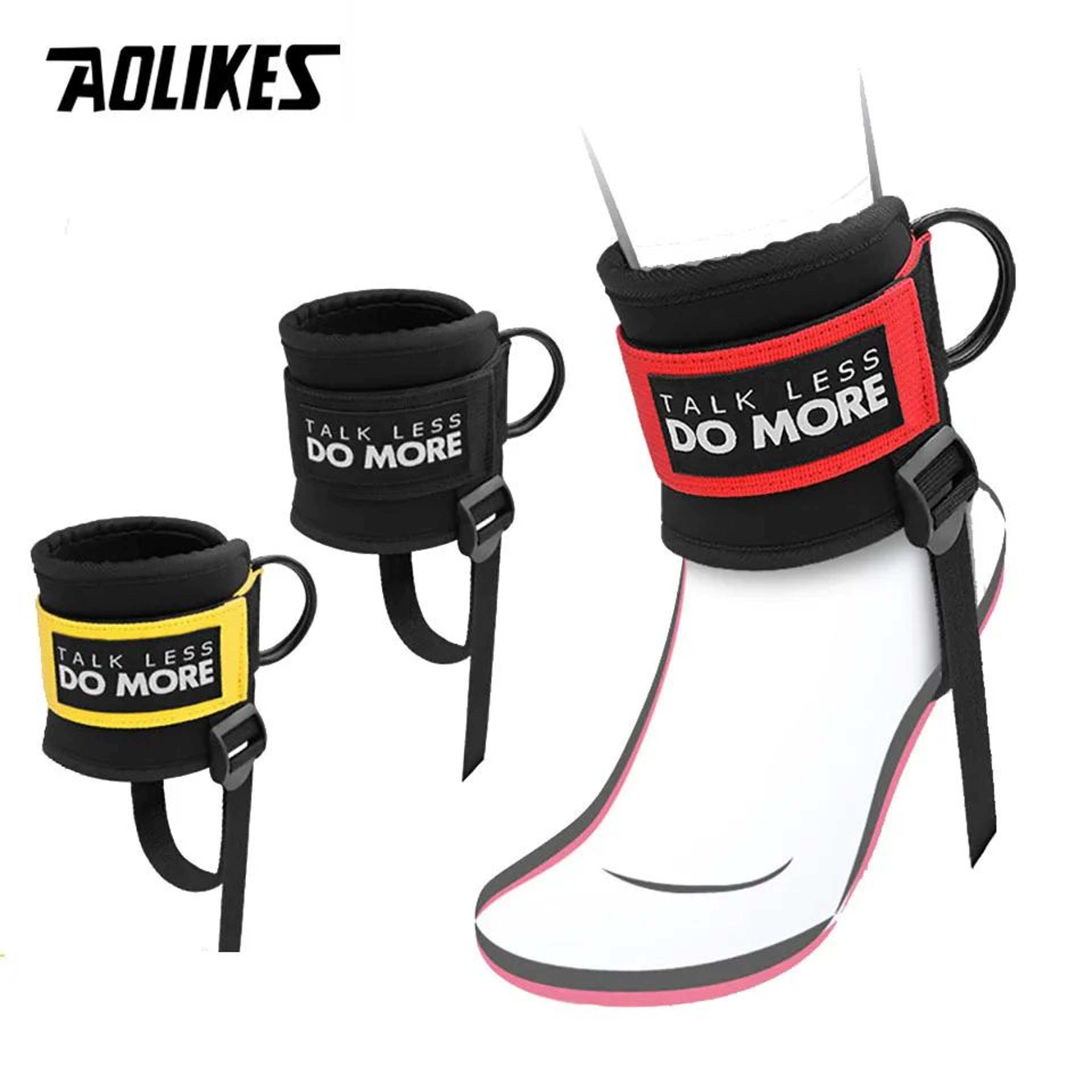 aolikes adjustable ankle straps for cable machines gym cuffs for glute and leg workouts