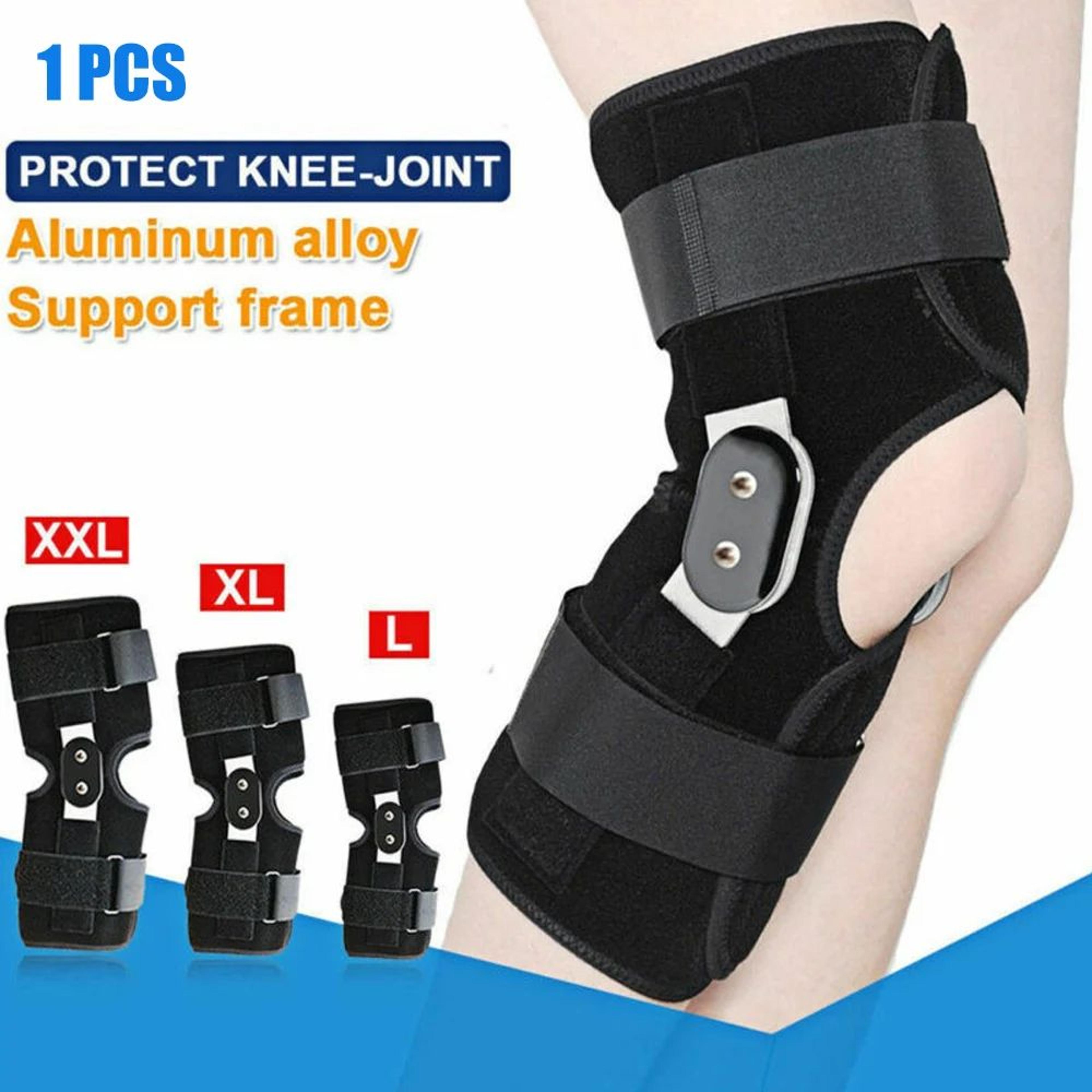 pro knee brace with hinged support for meniscus tears, arthritis relief & patella stabilization
