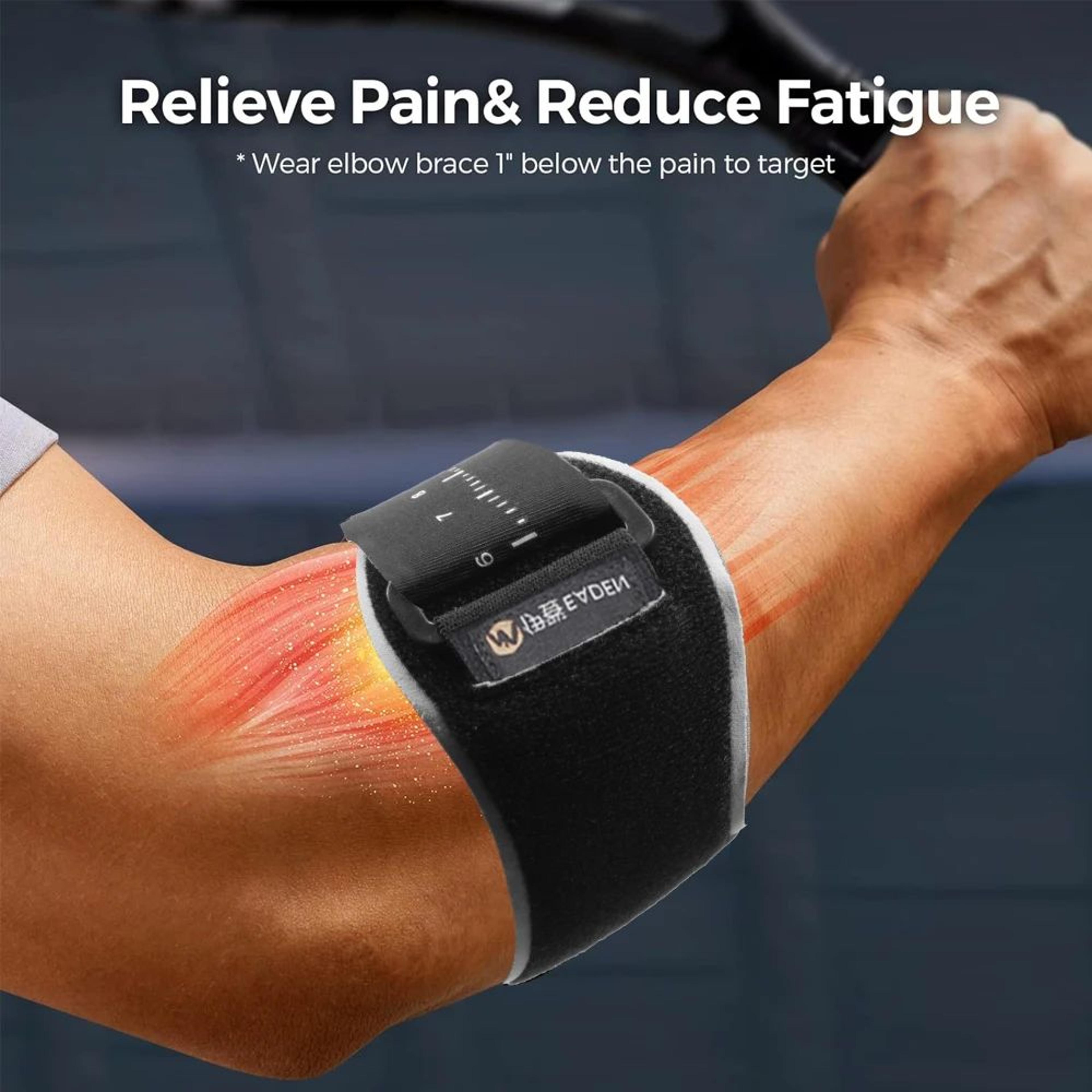 adjustable tennis elbow brace forearm support strap with removable compression pad