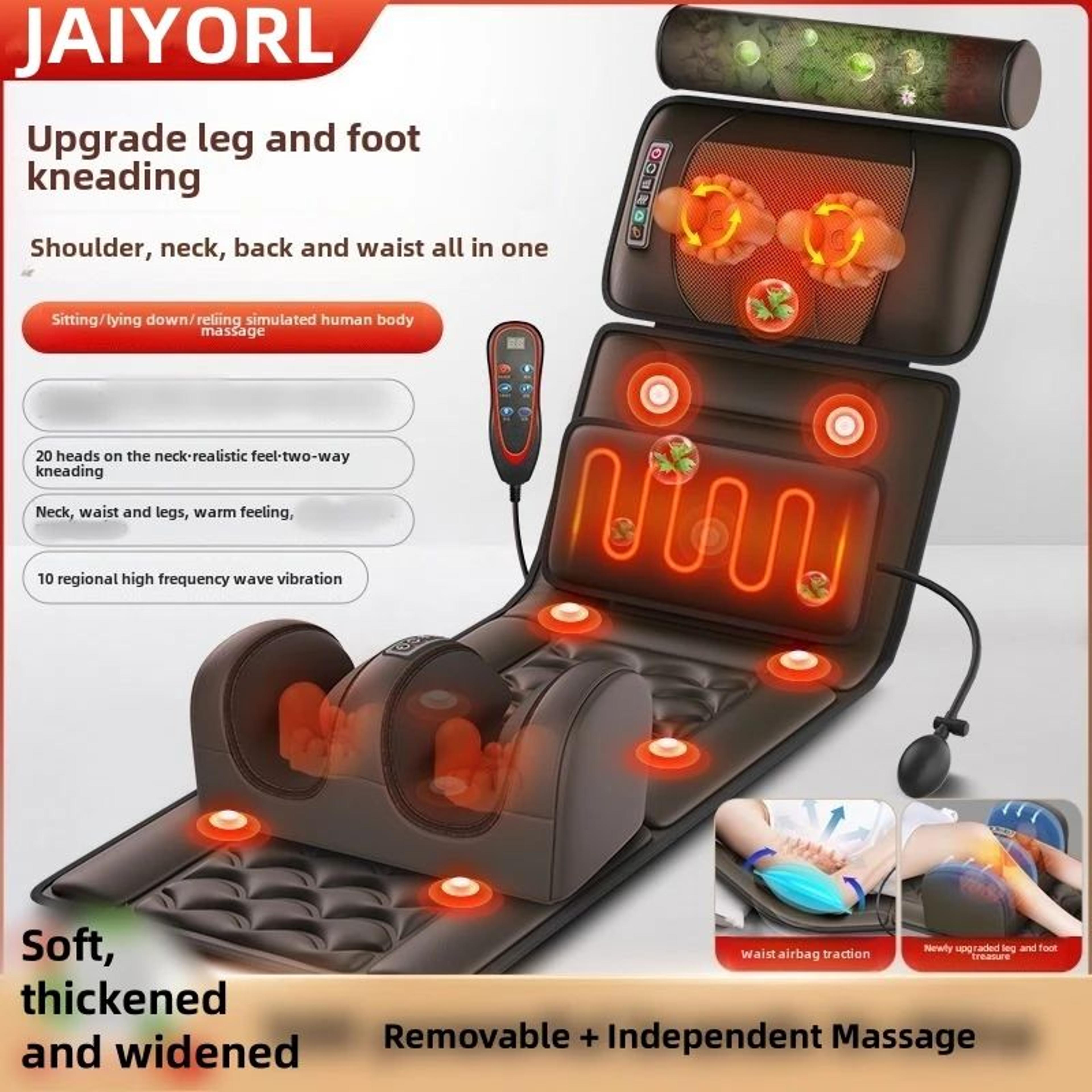 reliefrest full body massage mat with lumbar traction and vibration therapy