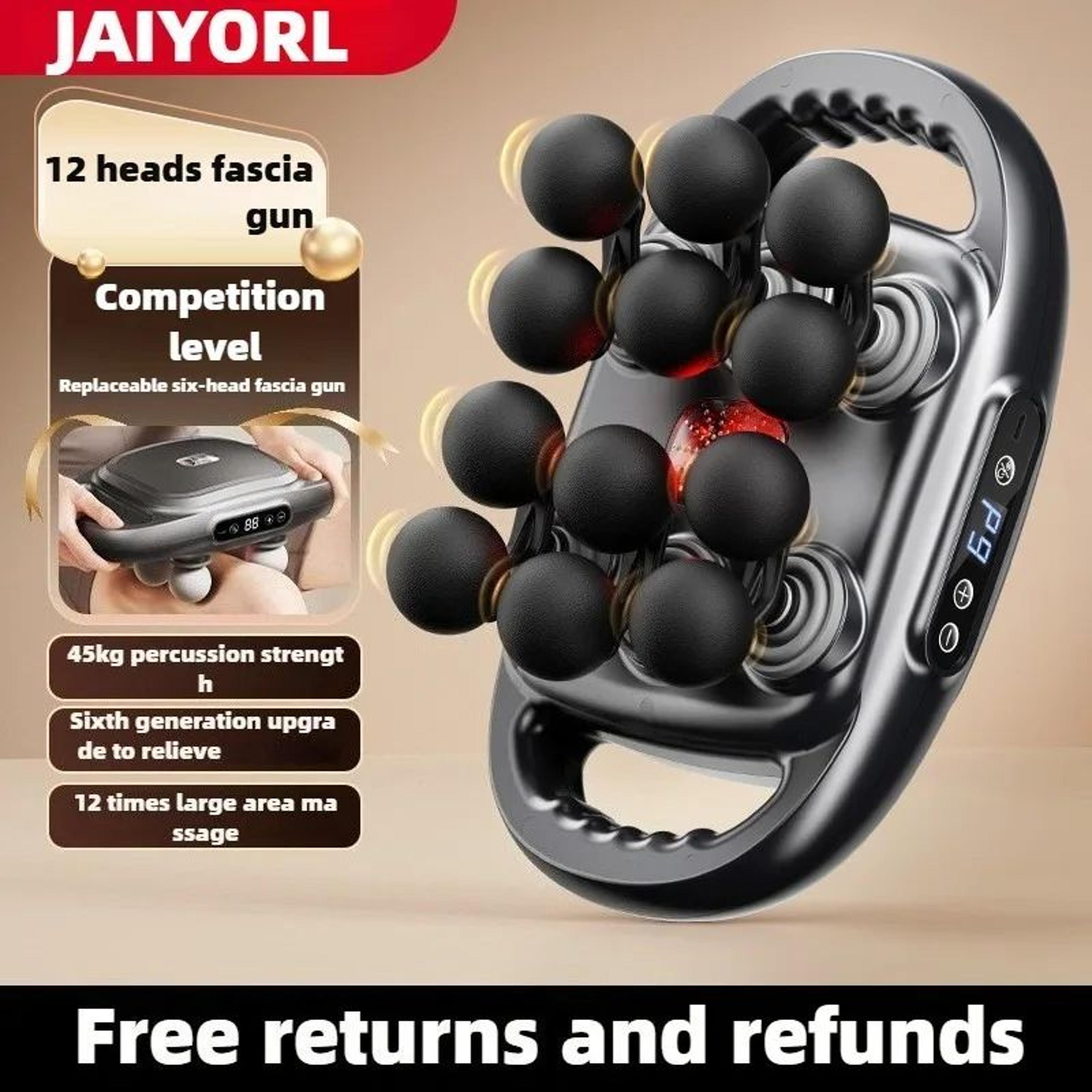 professional 12-head deep tissue massage gun for muscle recovery