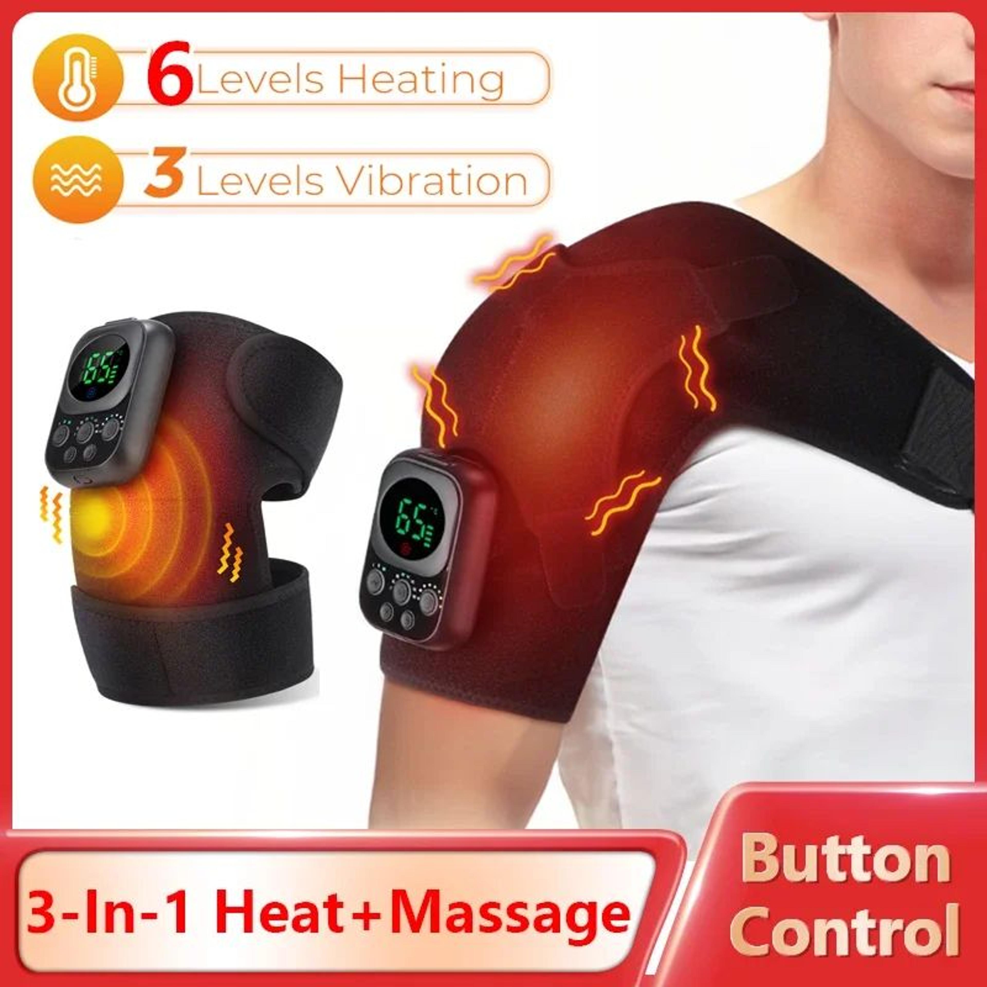 3-in-1 heated knee massager with vibration for joint and muscle relief