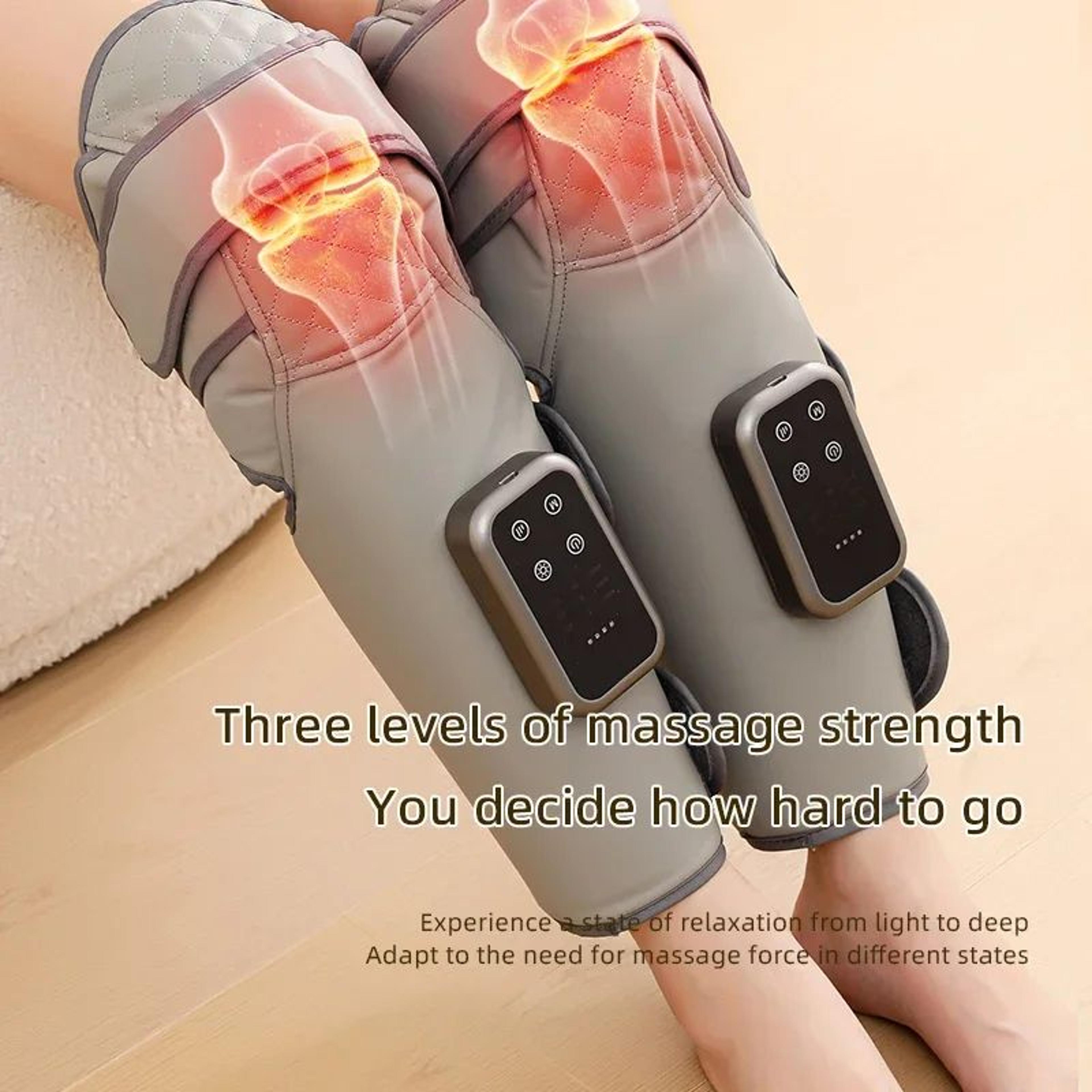 thermaflex leg massager with heat air compression knee and calf wrap