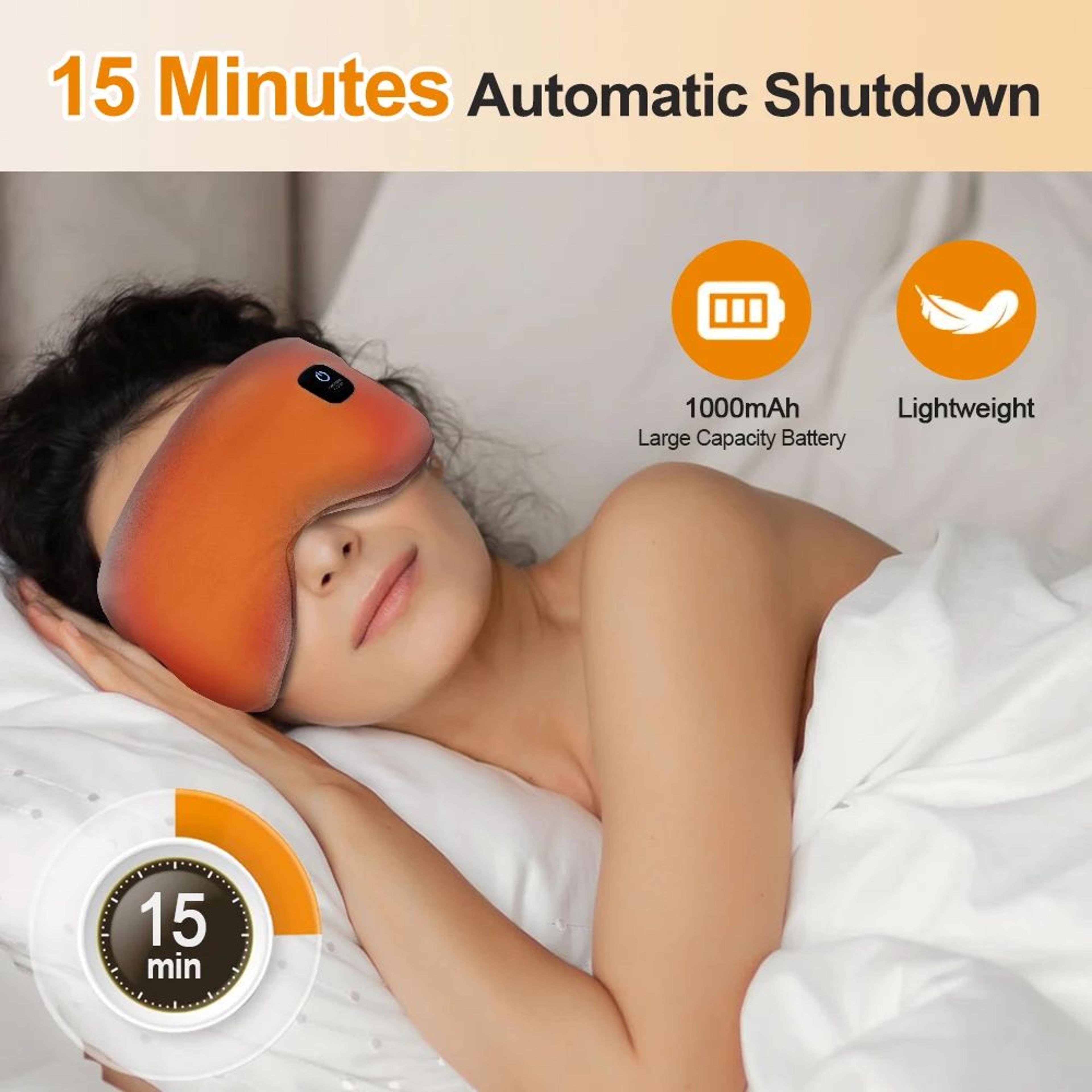 cozywarm heated eye mask for dry eyes with warm eye compress light blocking sleep mask