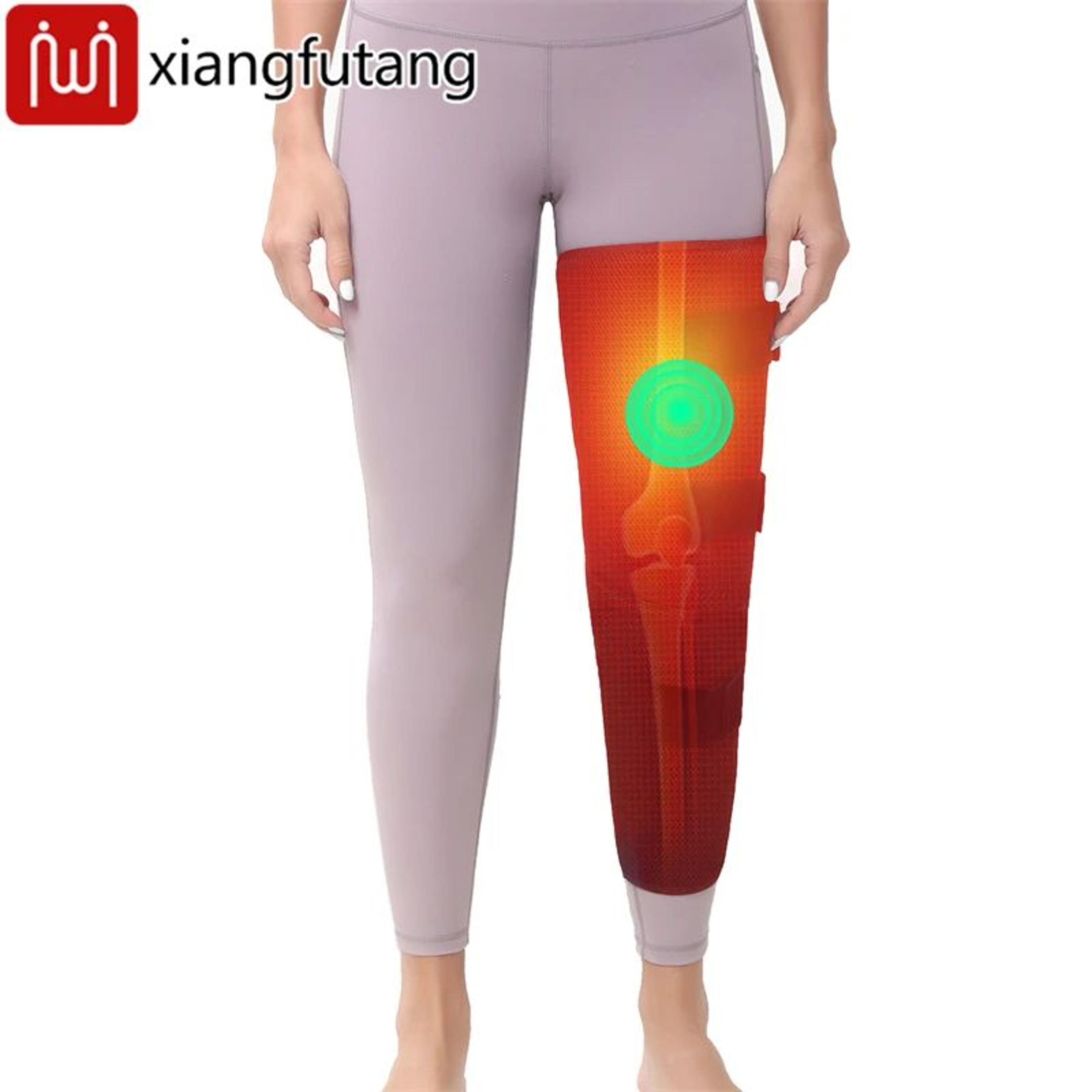thermaleg pro heated leg wrap with vibration massager for thigh, knee and calf relief