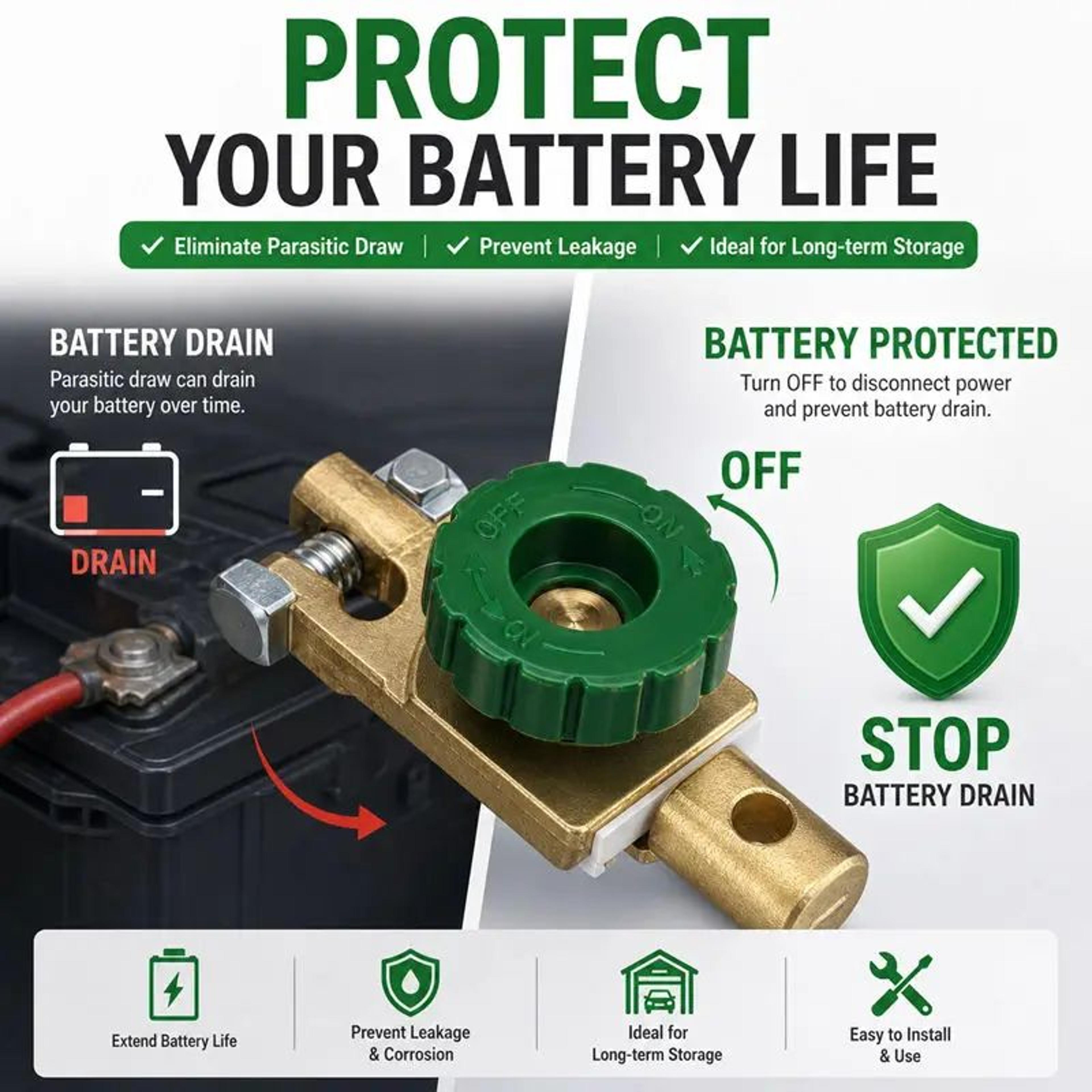 car battery disconnect switch rotary battery cut off switch quick disconnect isolator