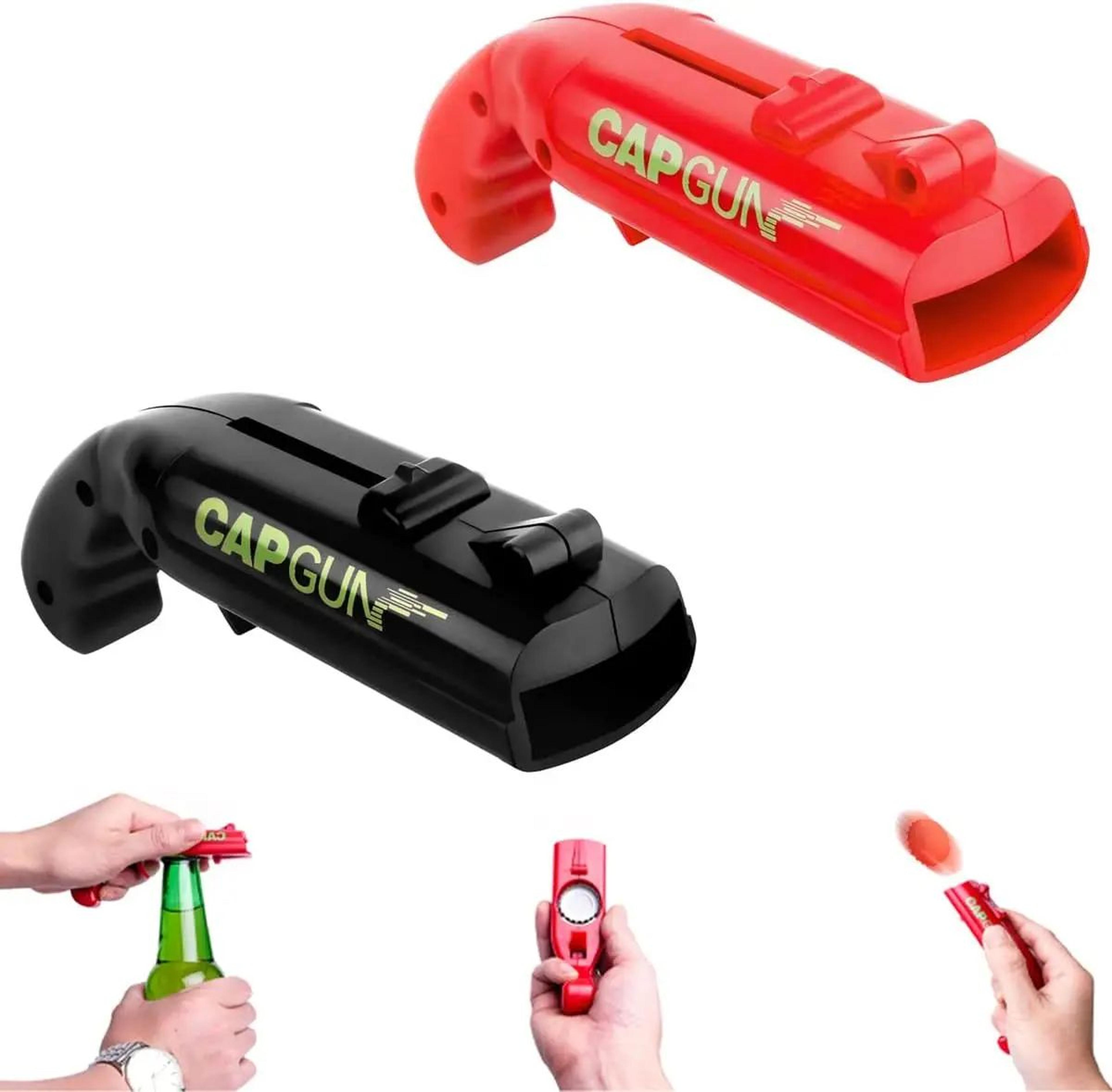 creative bottle cap launcher beer bottle opener cap shooter game