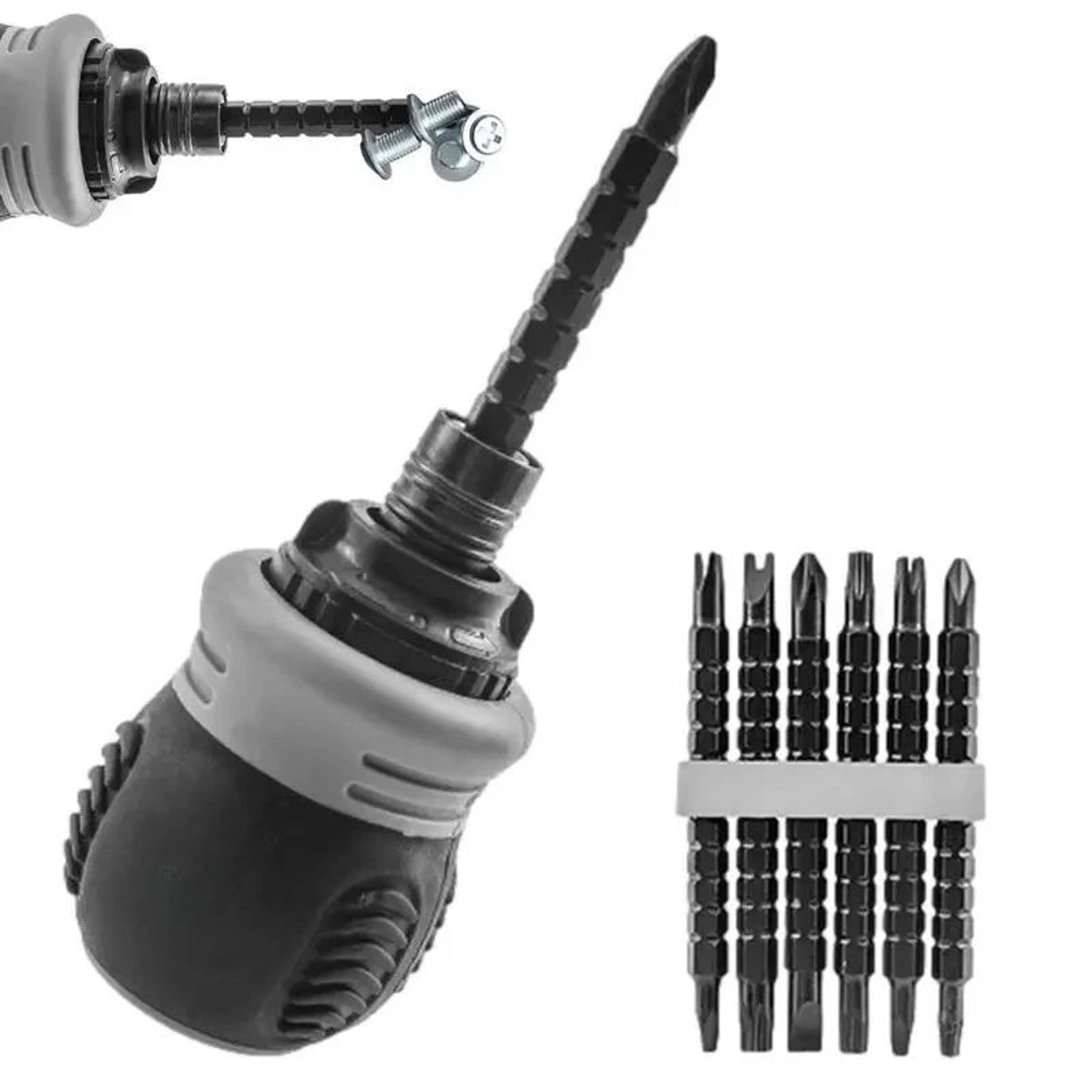 compact ratchet screwdriver set multi bit magnetic screwdriver tool for diy and home repair