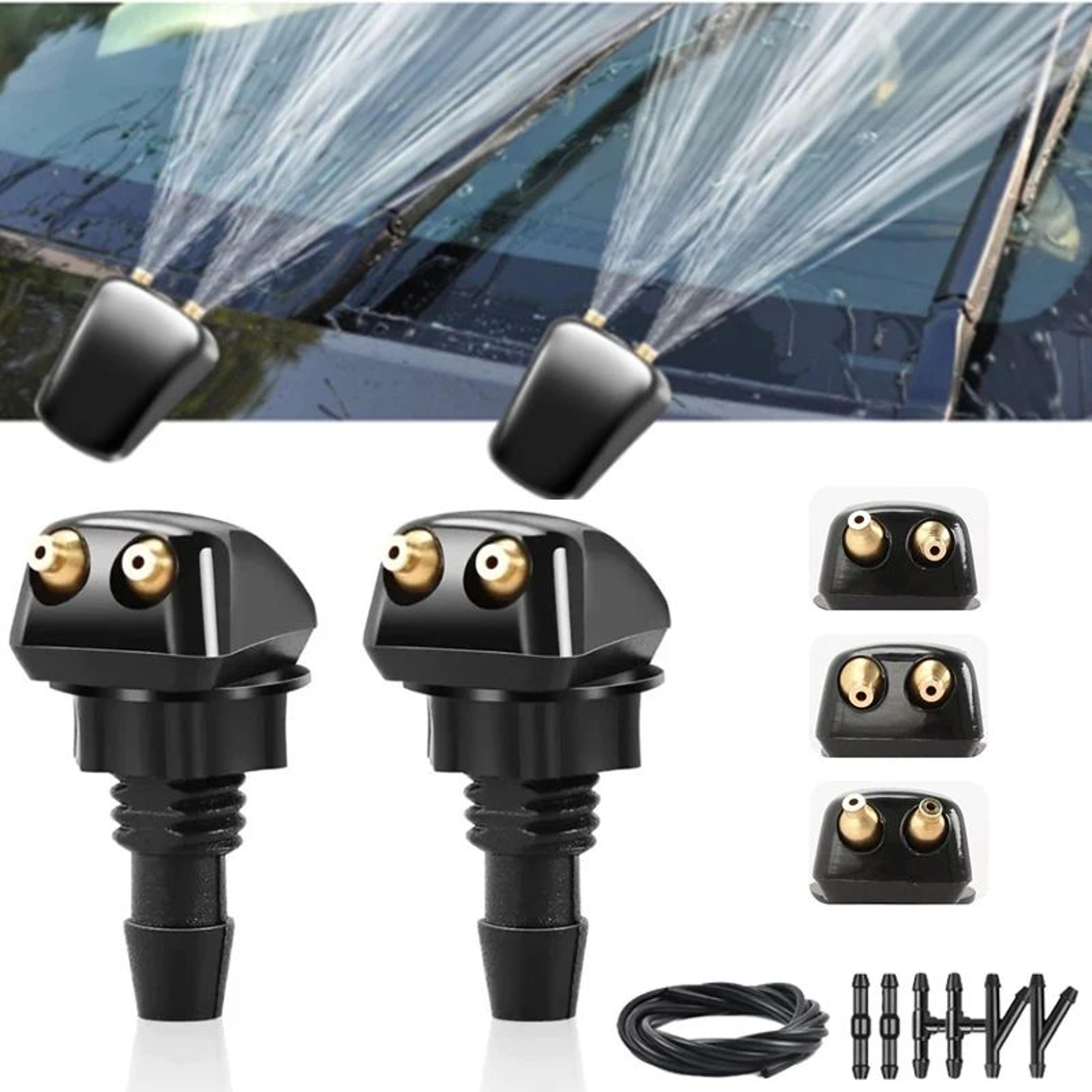 universal windshield washer nozzle dual spray wiper spray jet replacement for most cars