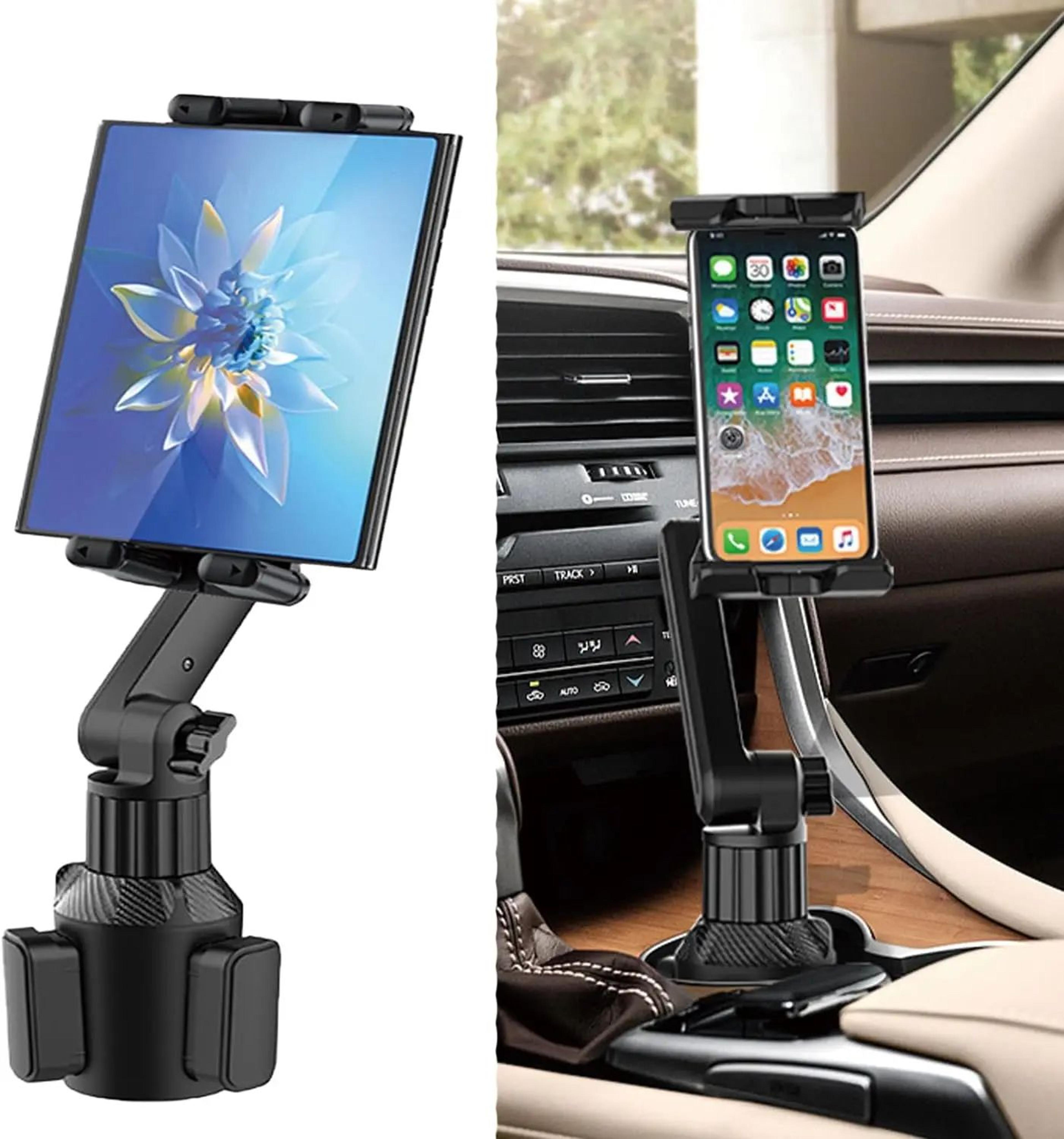 360 adjustable car tablet holder cup mount for ipad and smartphones