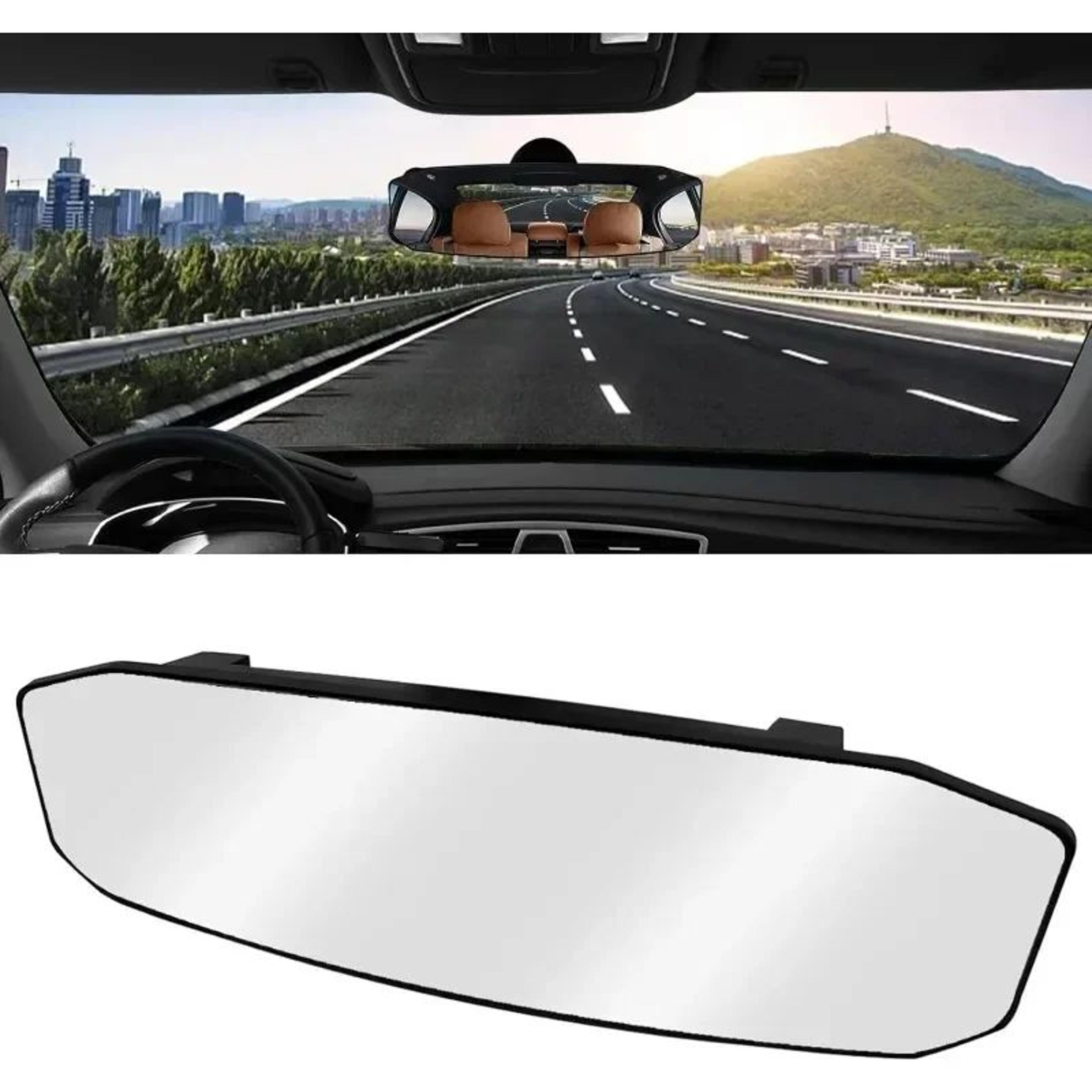 panoramic wide angle rear view mirror anti glare universal clip on car interior mirror