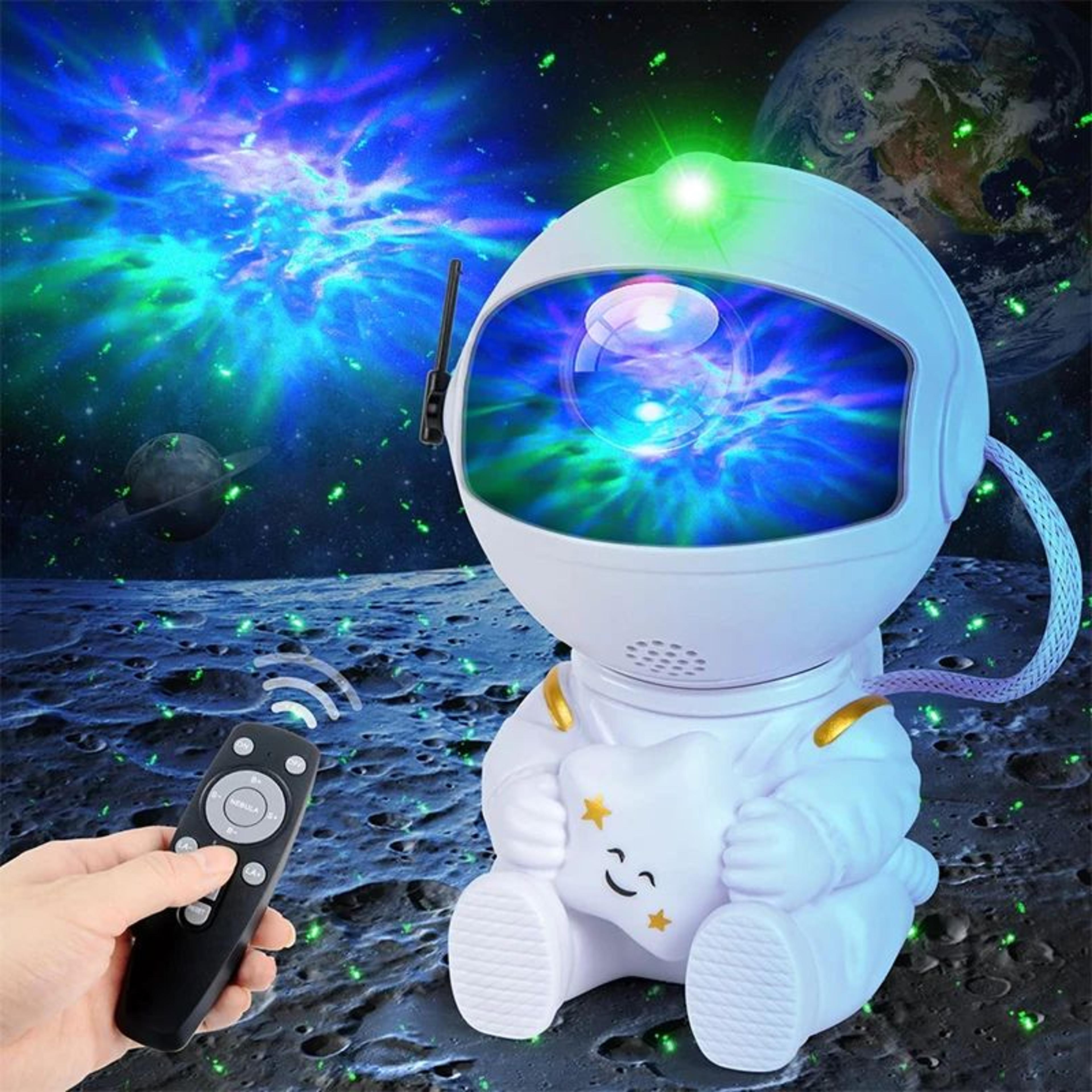 astronaut galaxy projector star projector night light with remote control