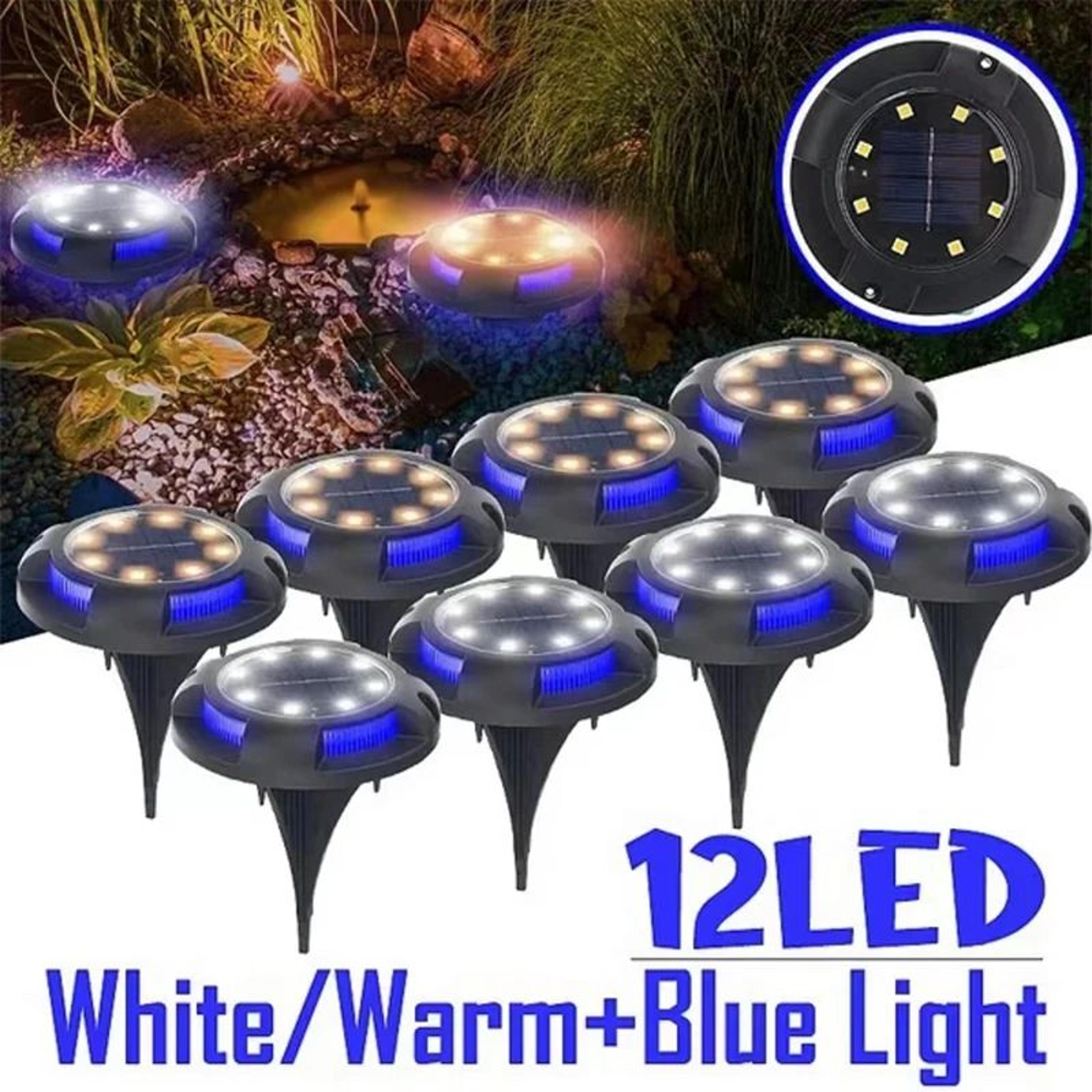 solarglow waterproof solar ground lights for pathways, gardens and driveways