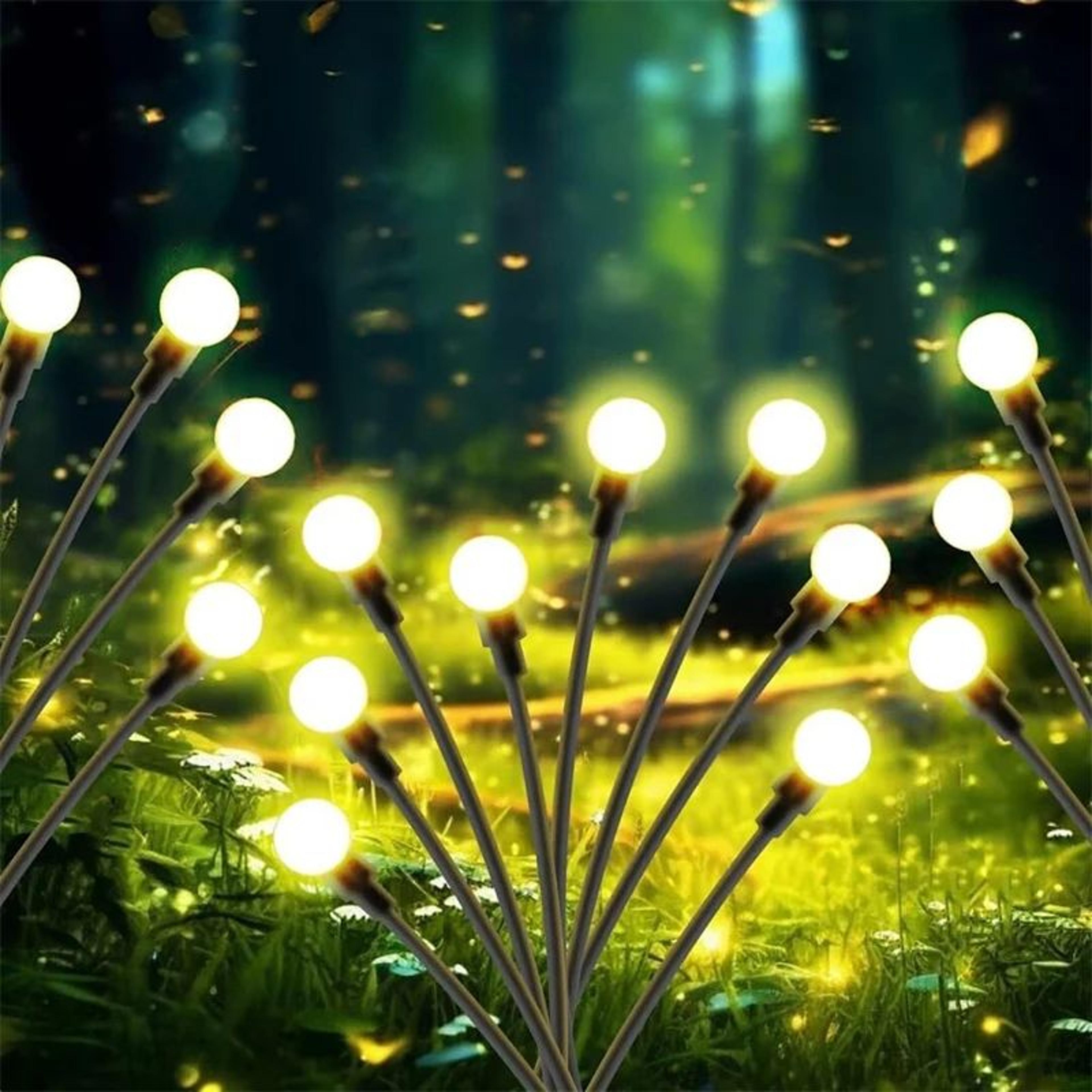 solar swaying firefly garden lights for outdoor pathway yard and patio decor