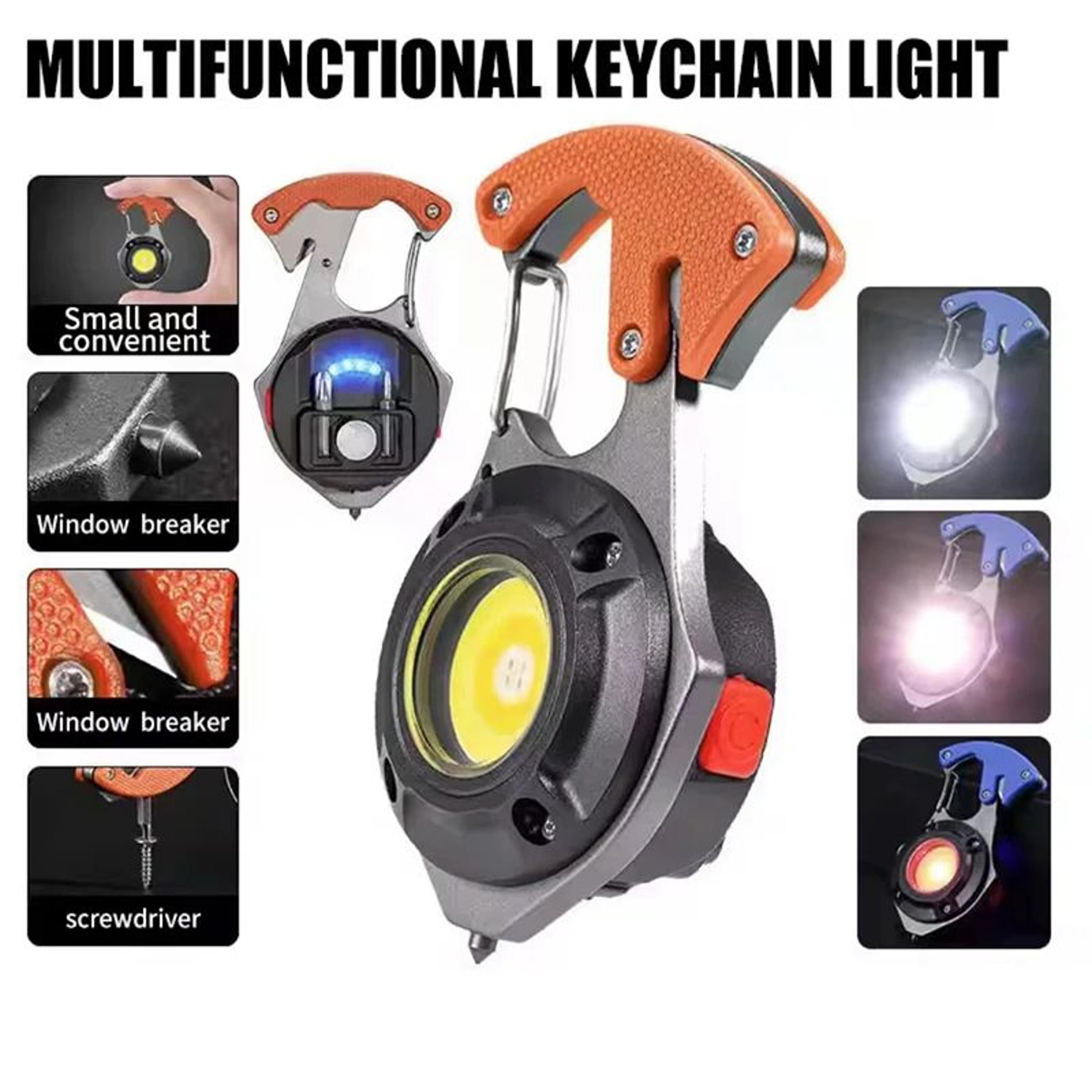 mini keychain flashlight usb rechargeable portable work light for camping and everyday carry