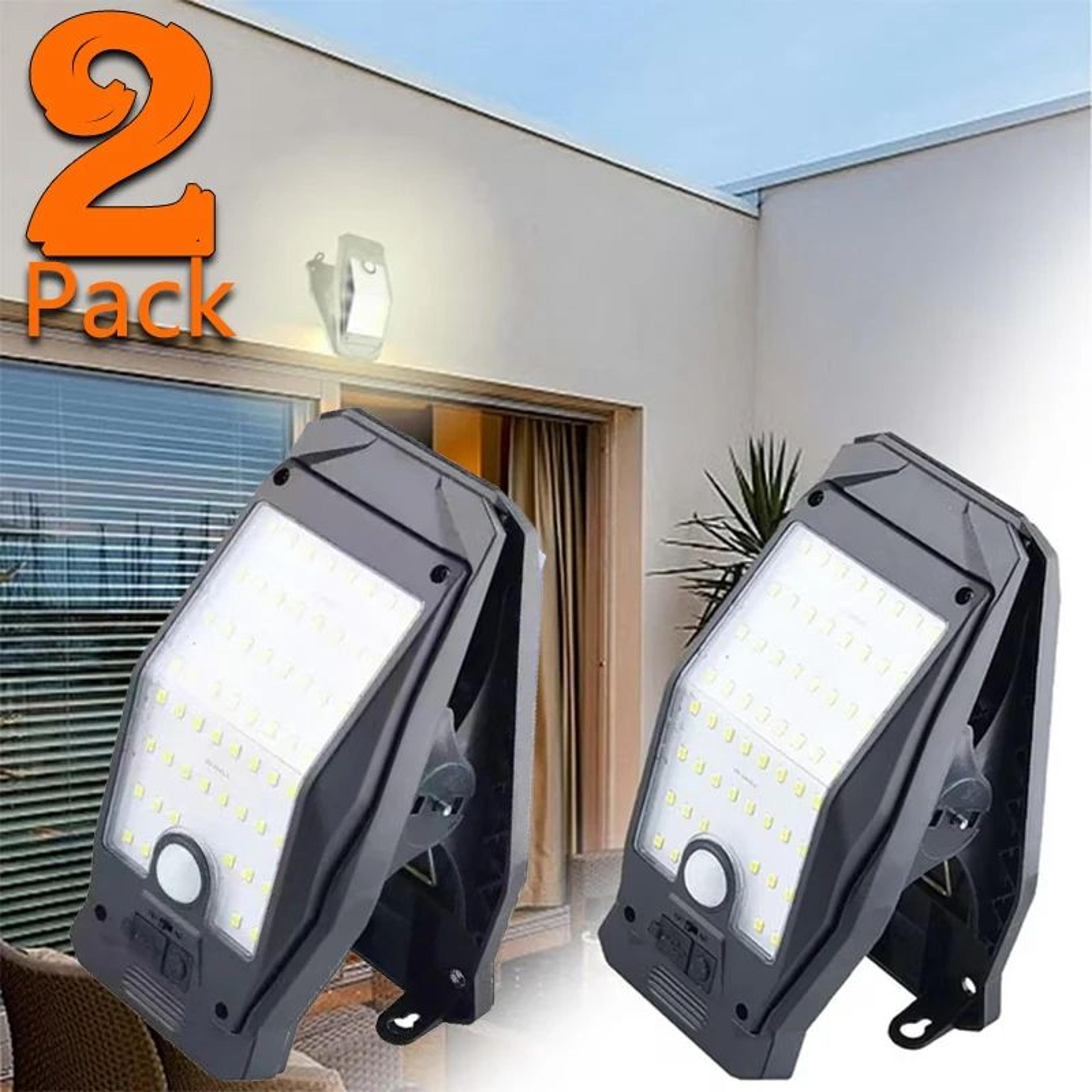 solar motion sensor fence light clip-on waterproof outdoor security lamp