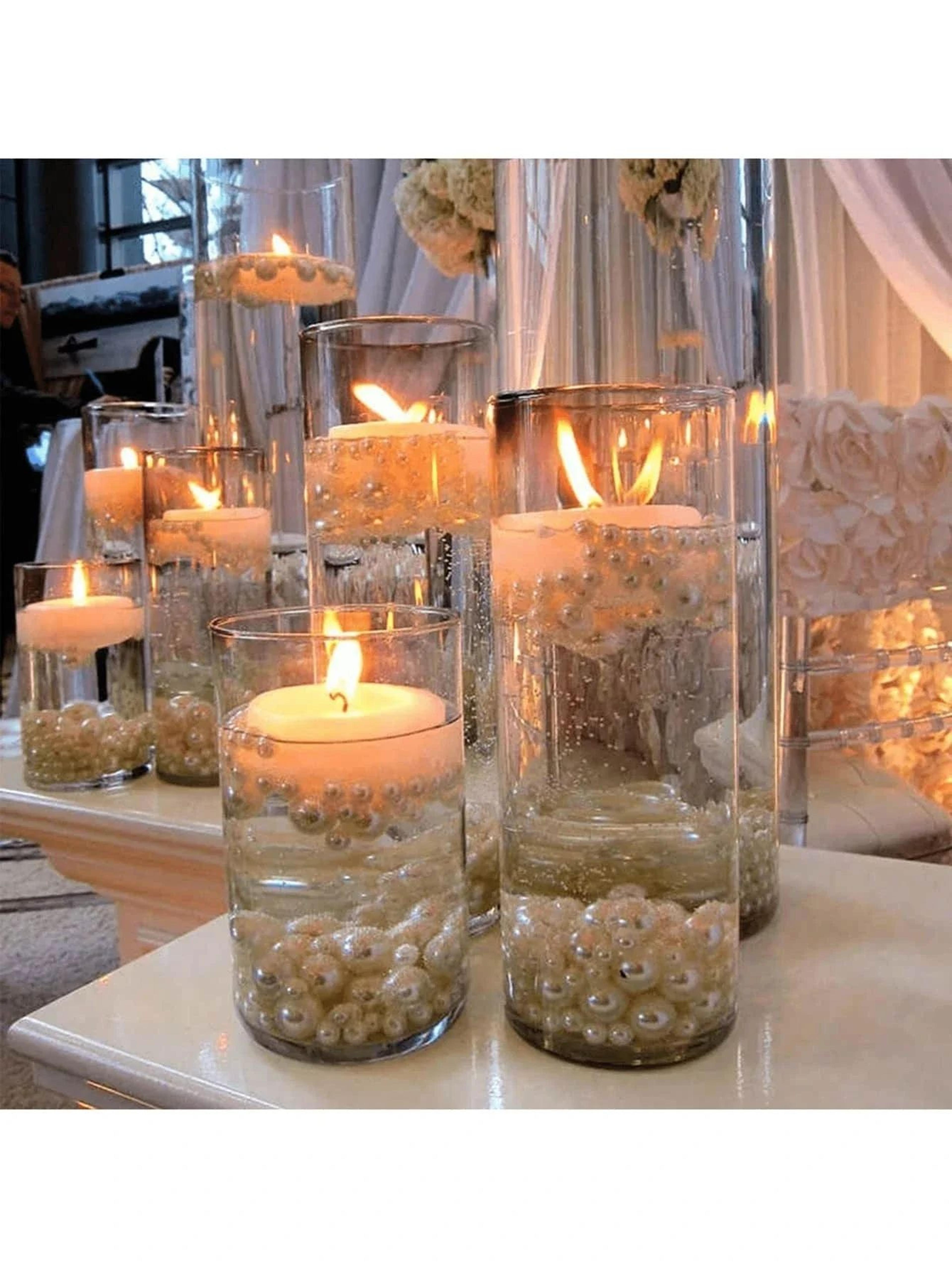 clear borosilicate glass candle holder cylinder vase for pillar candles wedding centerpieces